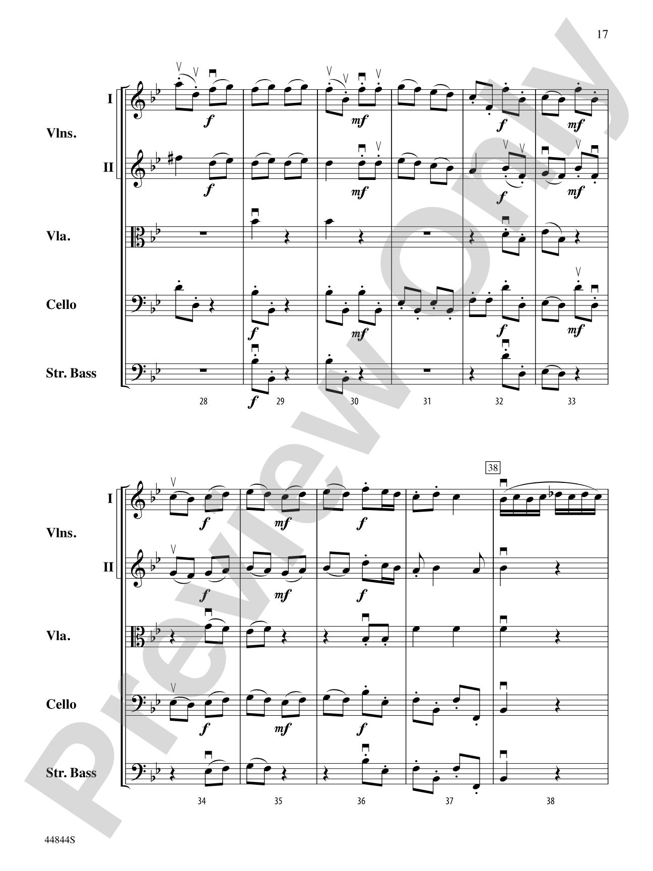 Concerto Grosso, Op. 6, No. 8: Score
