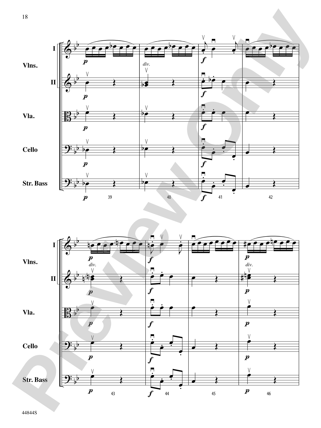 Concerto Grosso, Op. 6, No. 8: Score