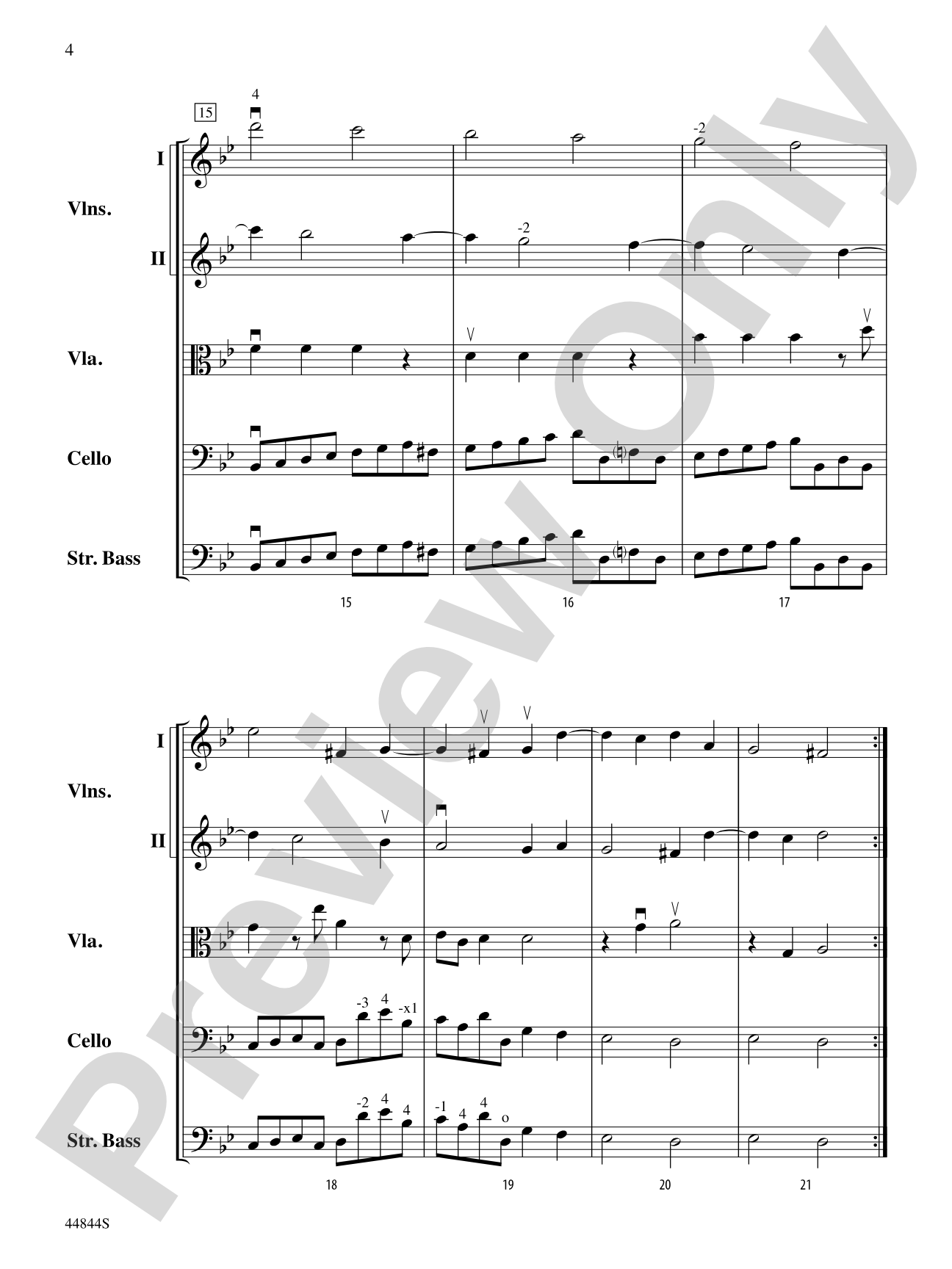 Concerto Grosso, Op. 6, No. 8: Score