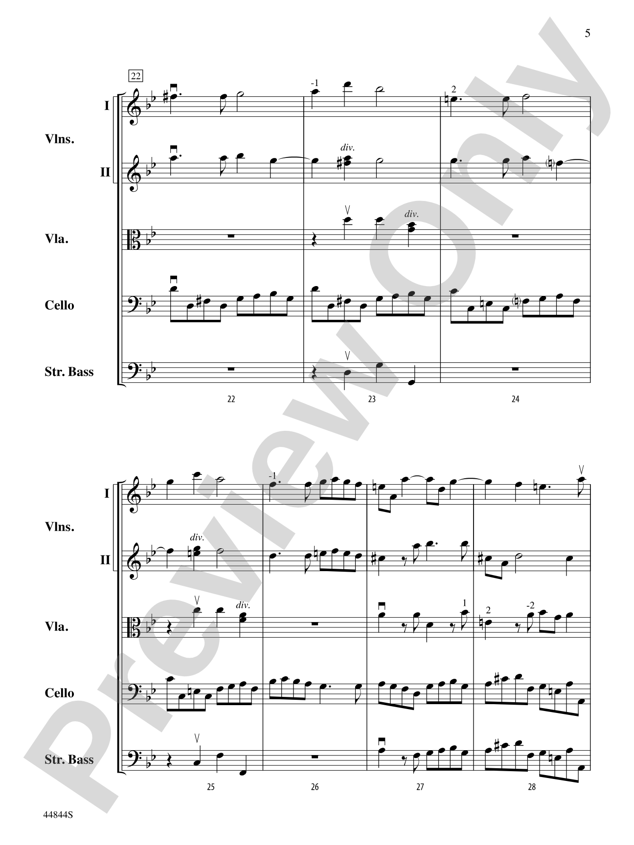 Concerto Grosso, Op. 6, No. 8: Score