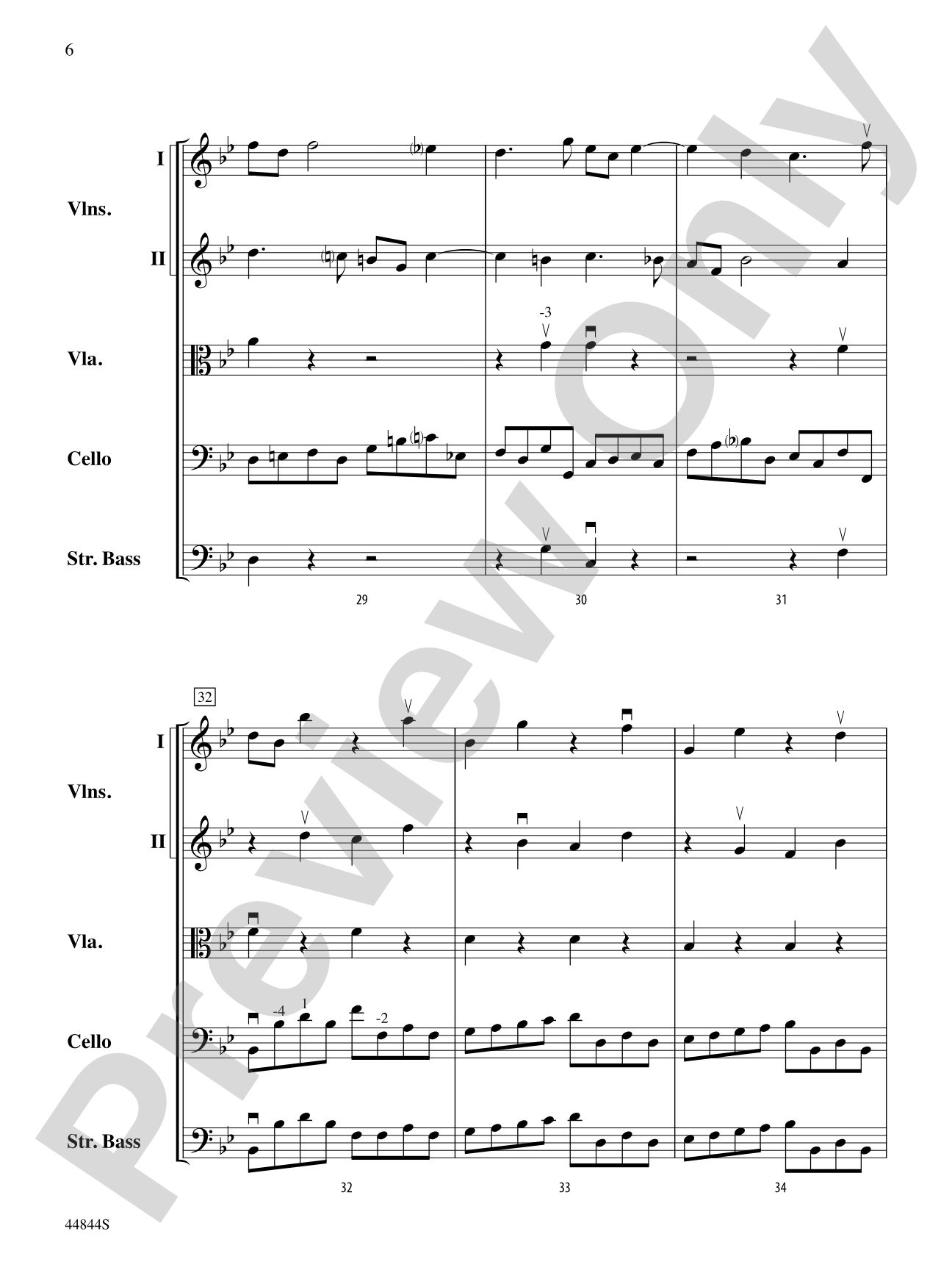 Concerto Grosso, Op. 6, No. 8: Score