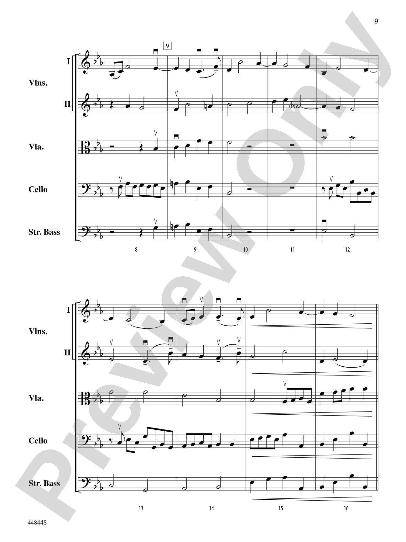 Concerto Grosso, Op. 6, No. 8: Score