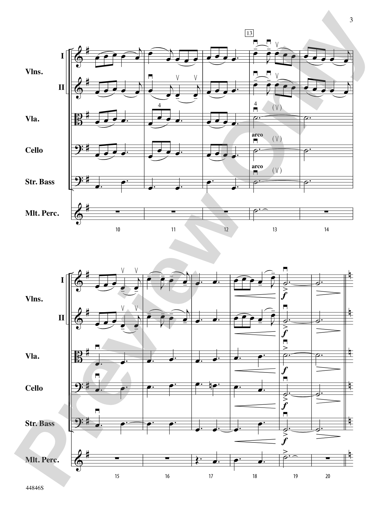 Bring a Torch, Jeanette, Isabella: String Orchestra Conductor Score & Parts