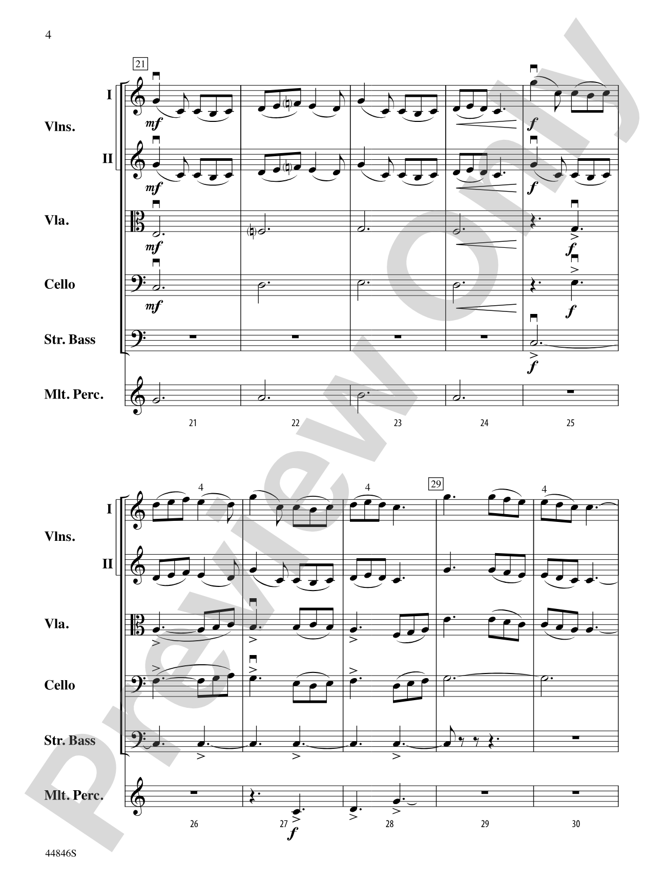 Bring a Torch, Jeanette, Isabella: String Orchestra Conductor Score & Parts