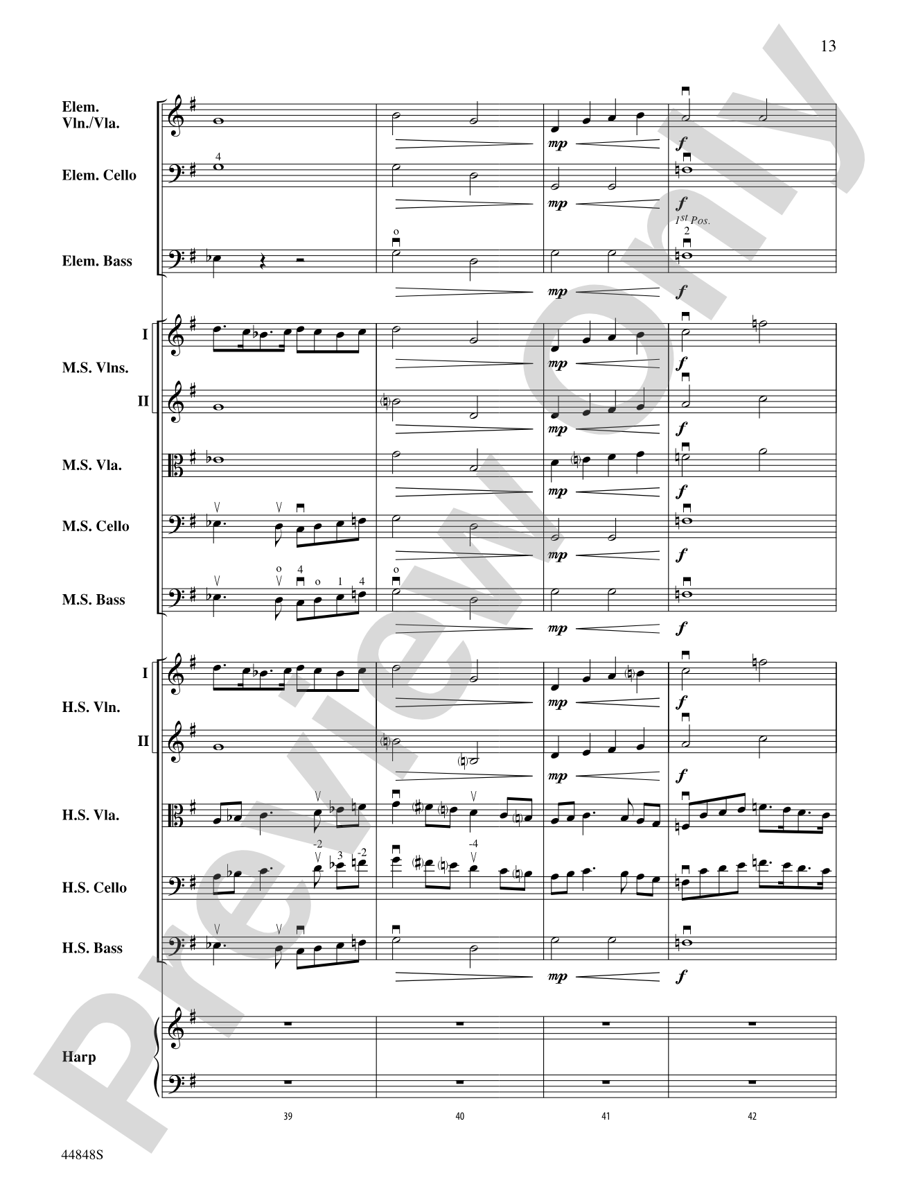 A Festival Rondo: String Orchestra Conductor Score & Parts