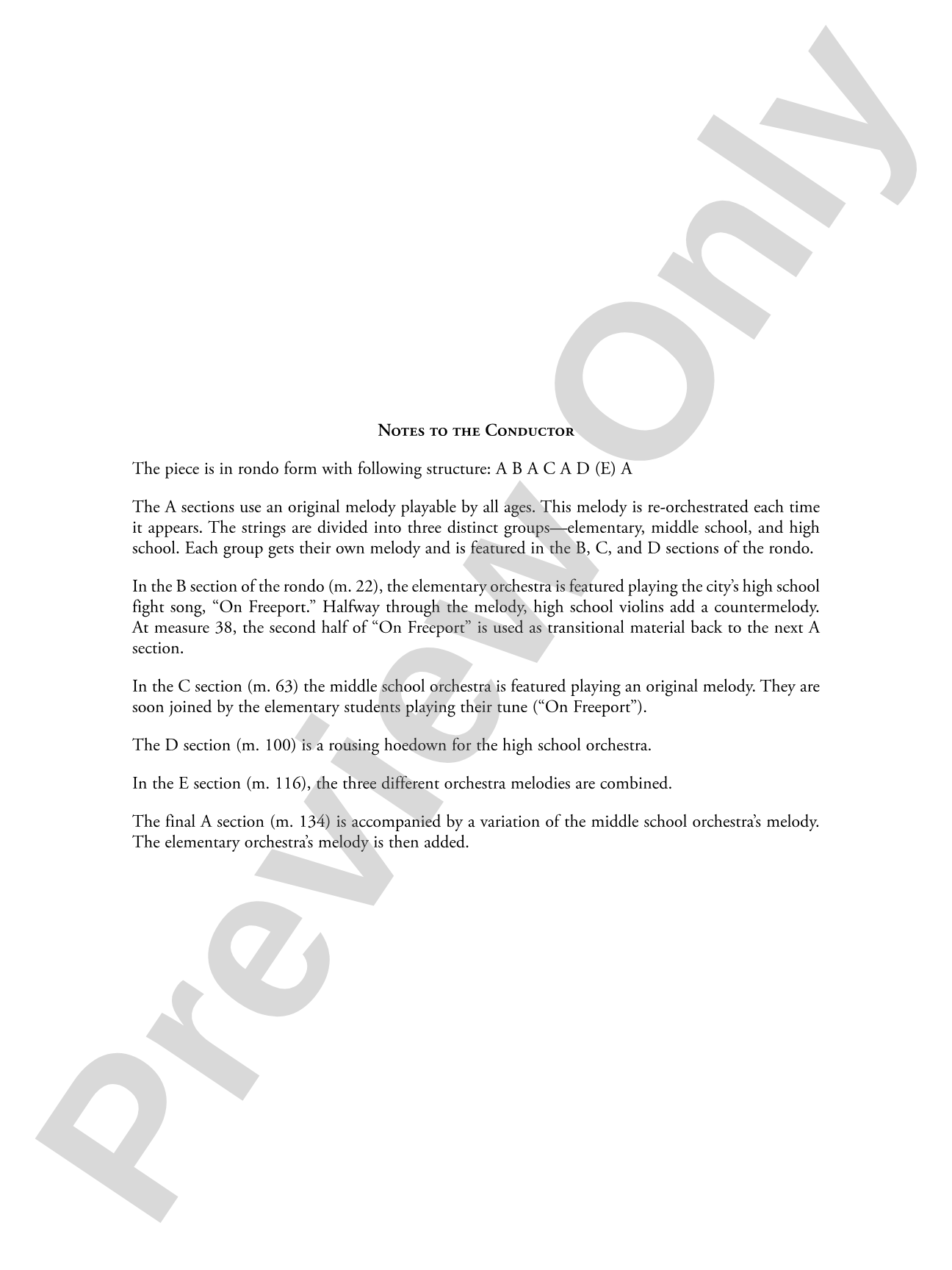 A Festival Rondo: String Orchestra Conductor Score & Parts