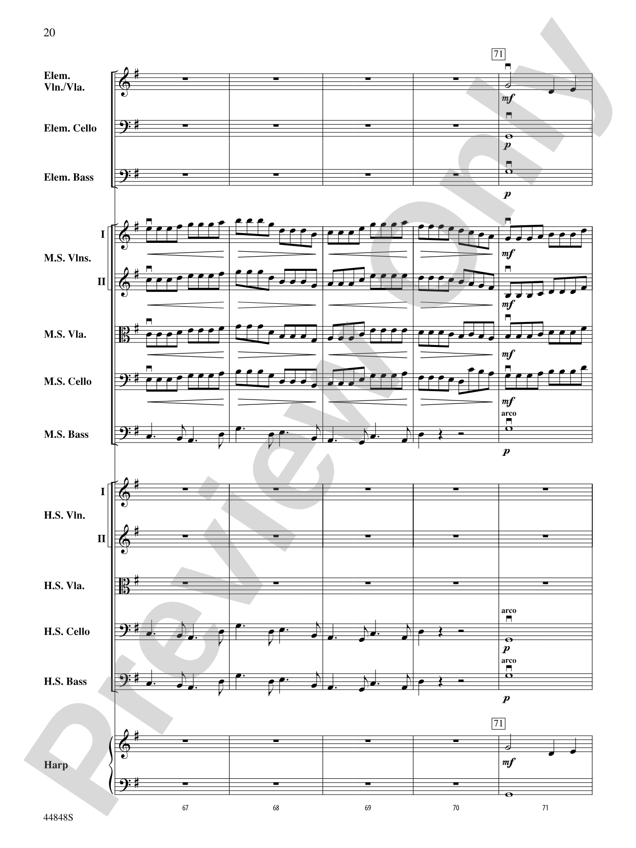 A Festival Rondo: String Orchestra Conductor Score & Parts