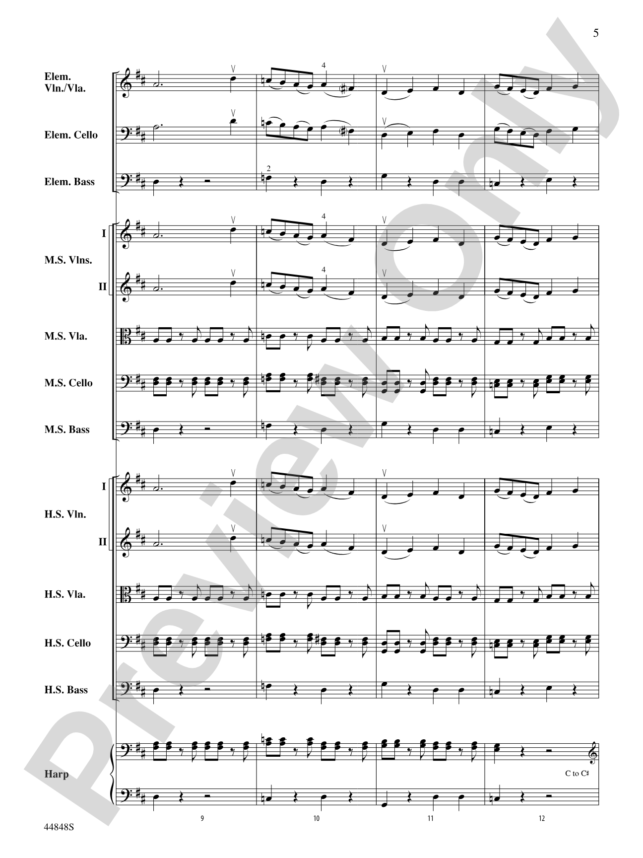 A Festival Rondo: String Orchestra Conductor Score & Parts