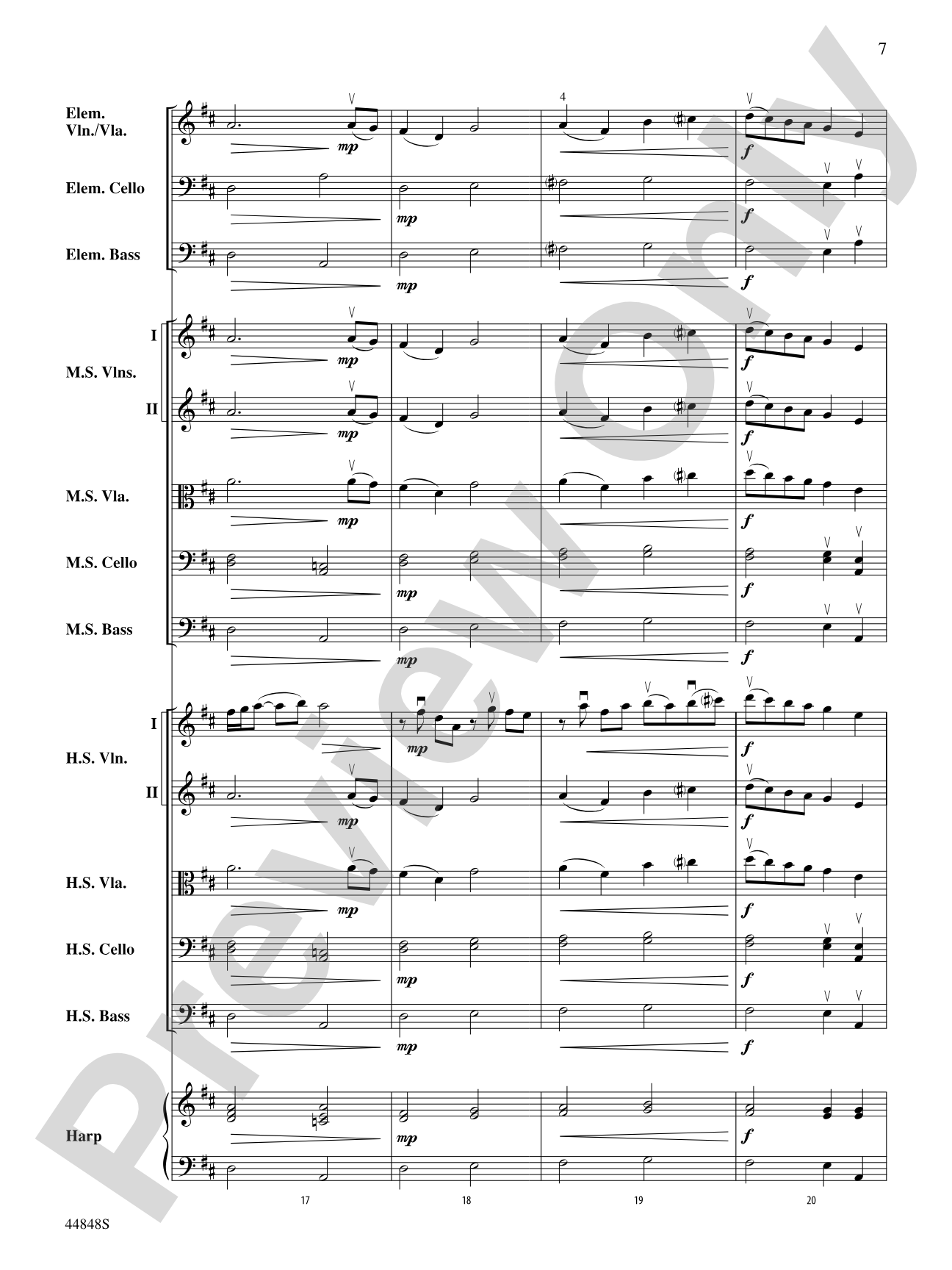 A Festival Rondo: String Orchestra Conductor Score & Parts
