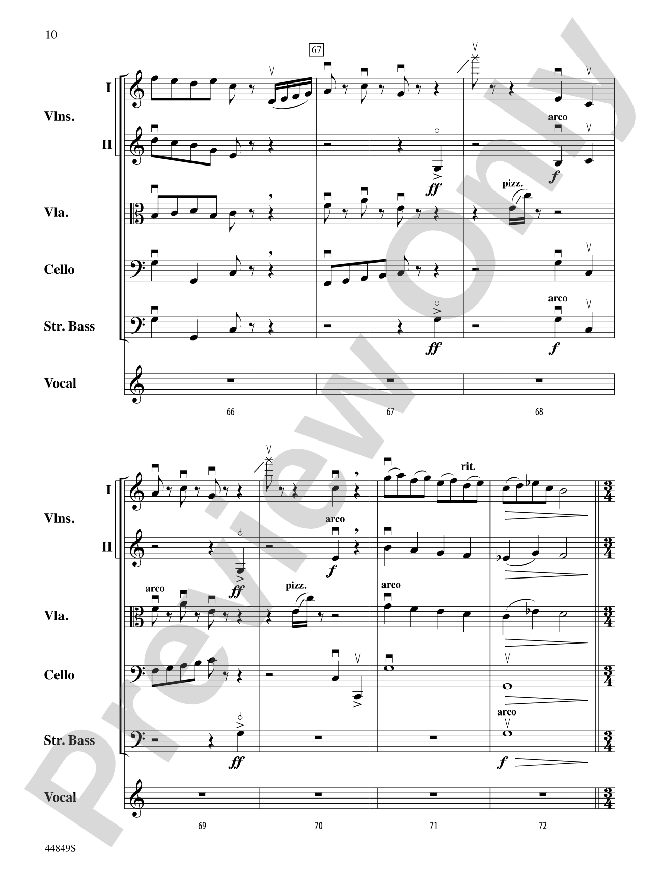 The Sound of a Sound: String Orchestra Conductor Score & Parts