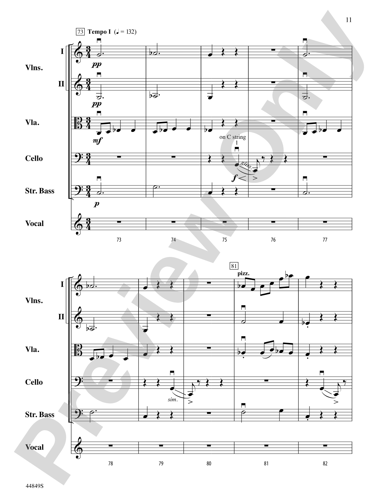 The Sound of a Sound: String Orchestra Conductor Score & Parts