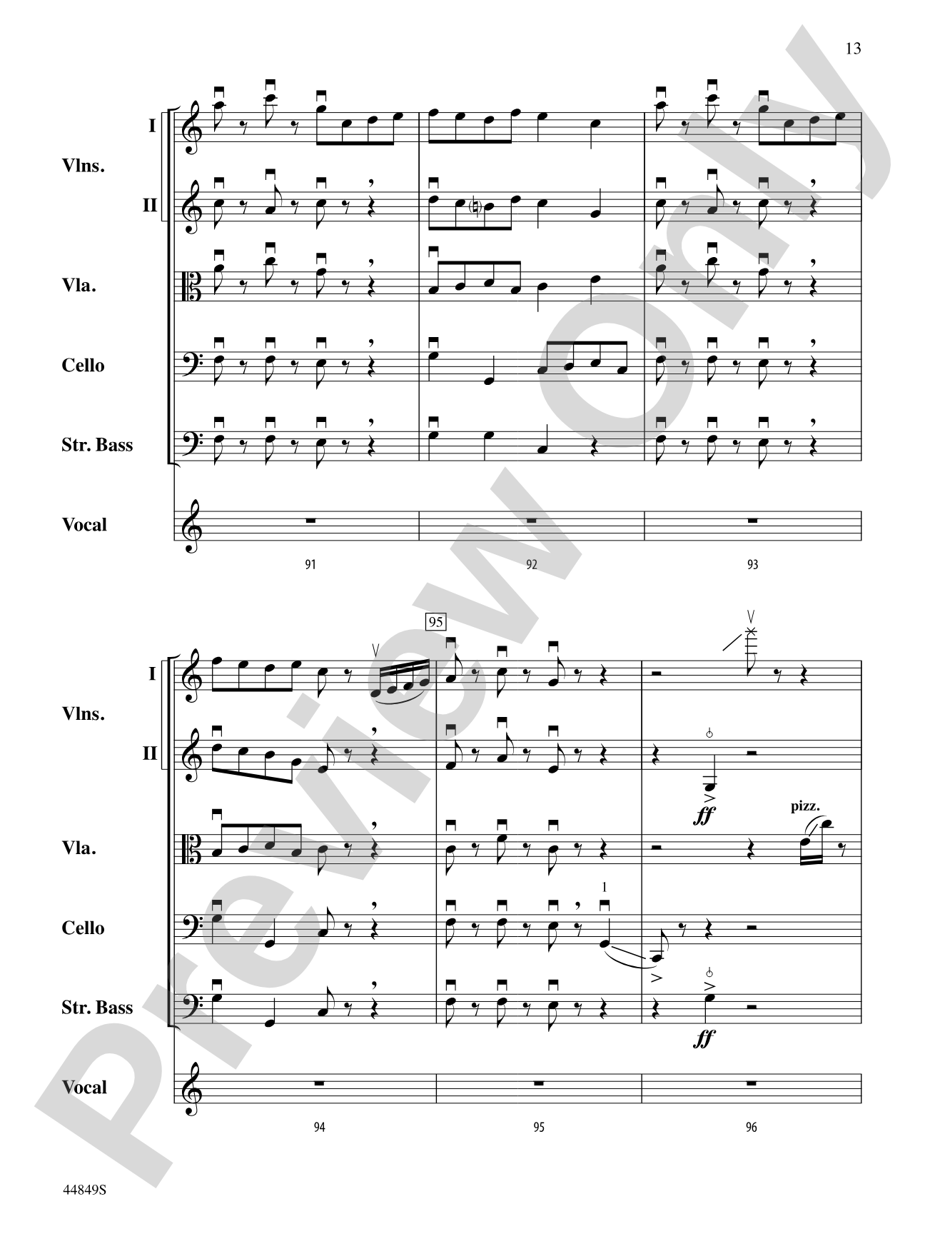 The Sound of a Sound: String Orchestra Conductor Score & Parts