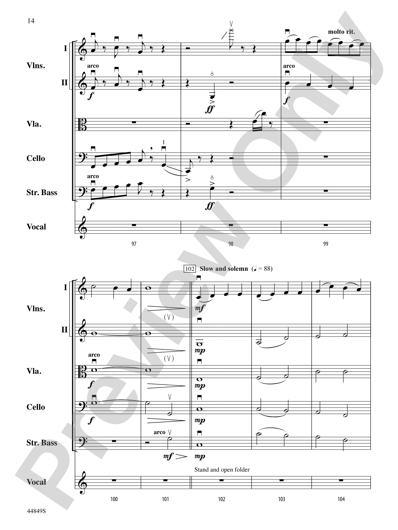 The Sound of a Sound: String Orchestra Conductor Score & Parts