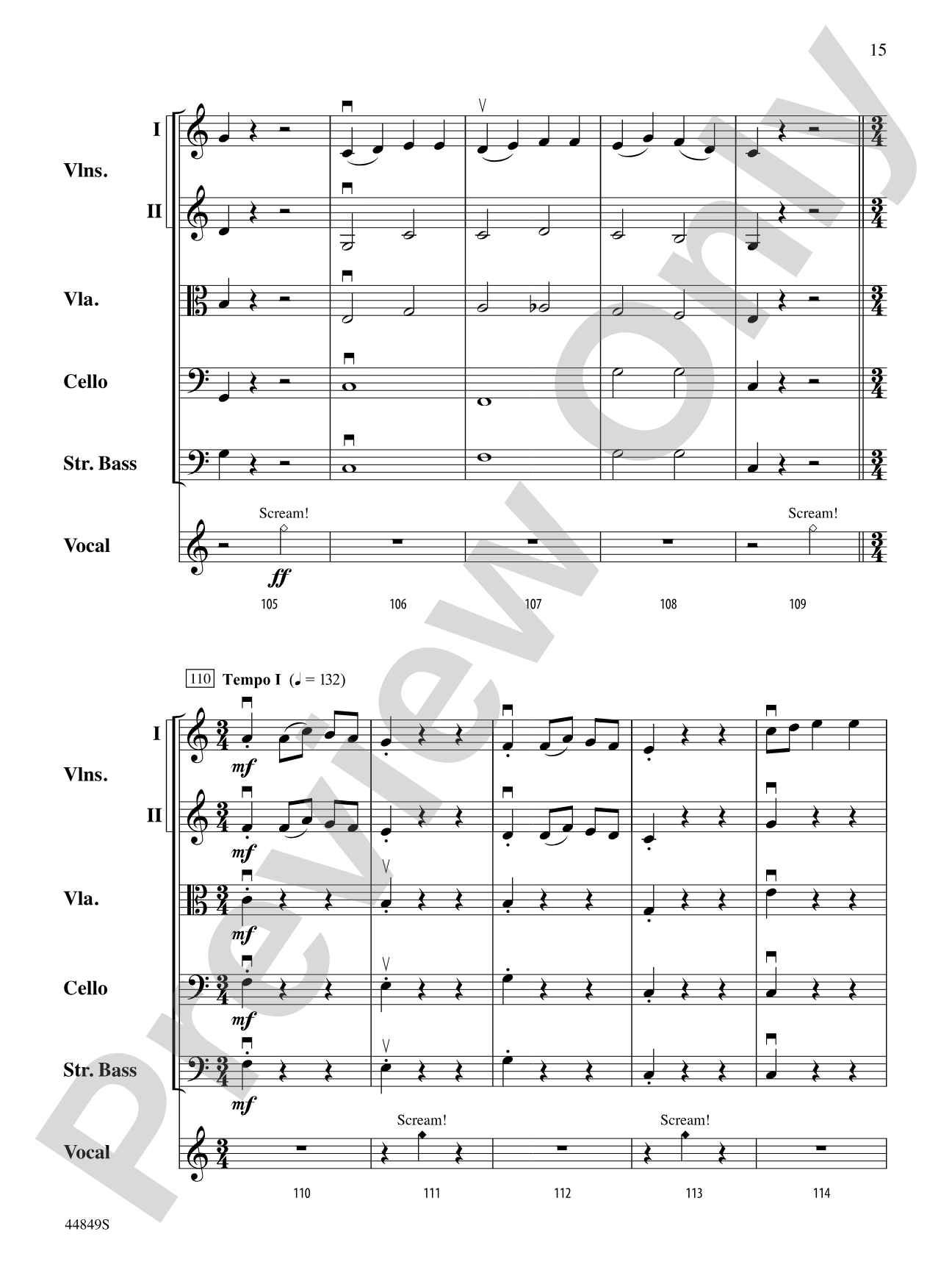 The Sound of a Sound: String Orchestra Conductor Score & Parts