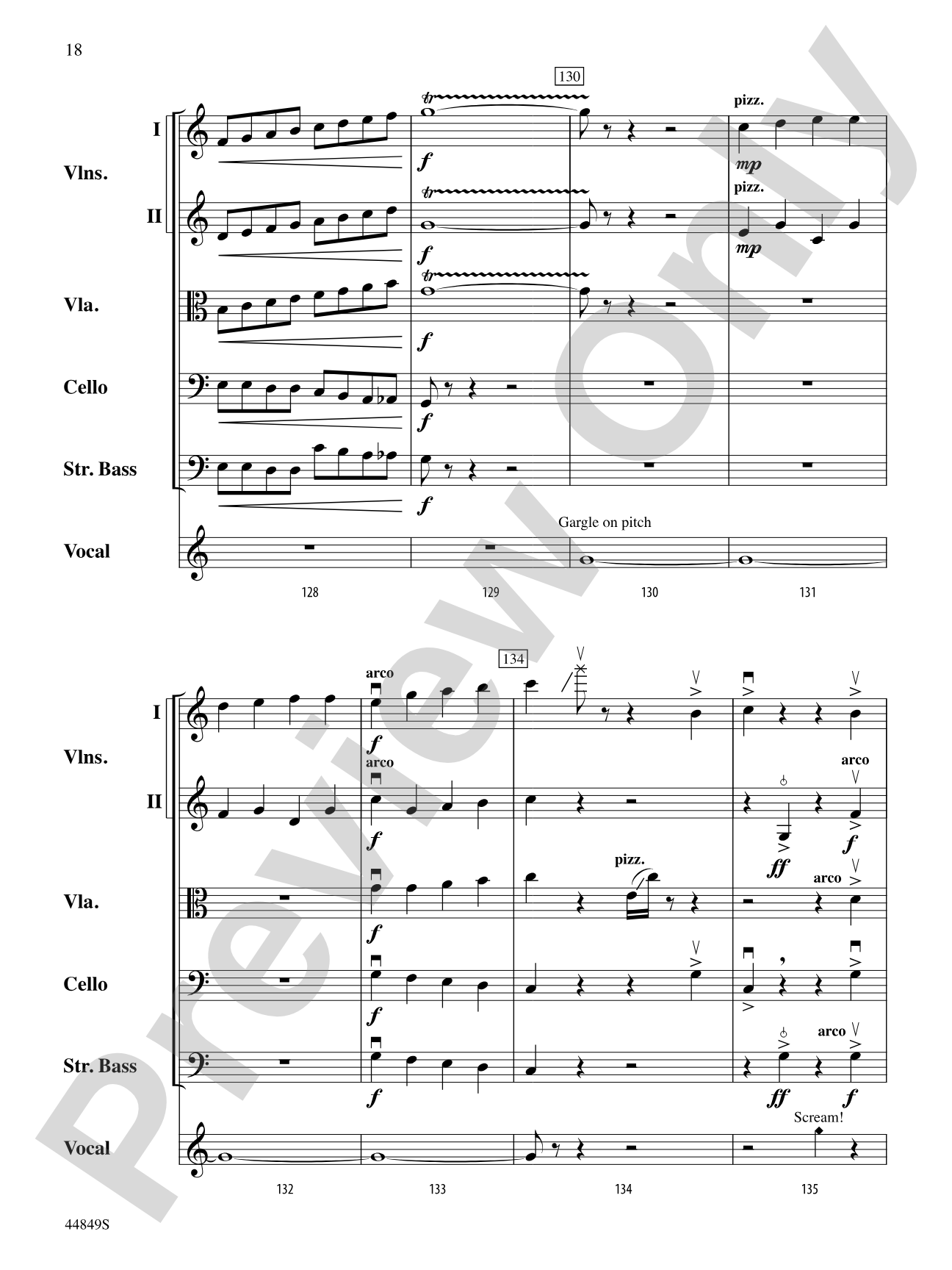 The Sound of a Sound: String Orchestra Conductor Score & Parts