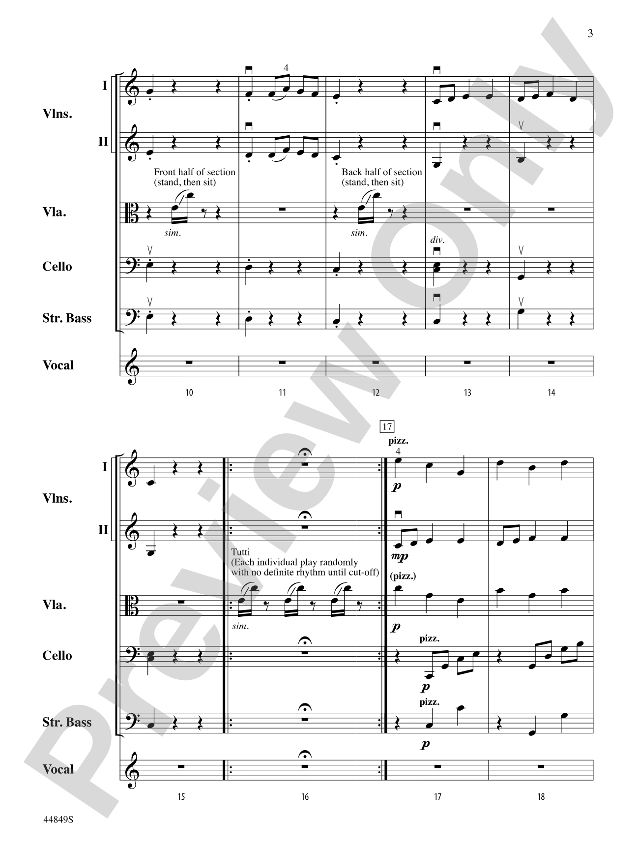 The Sound of a Sound: String Orchestra Conductor Score & Parts