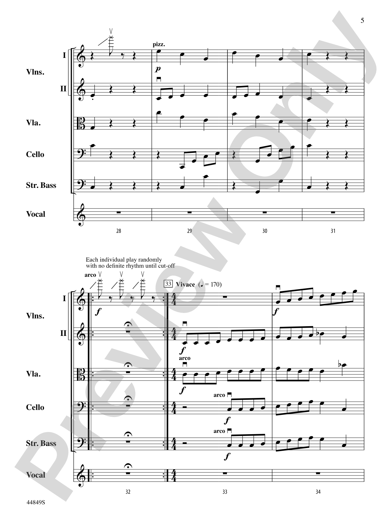 The Sound of a Sound: String Orchestra Conductor Score & Parts
