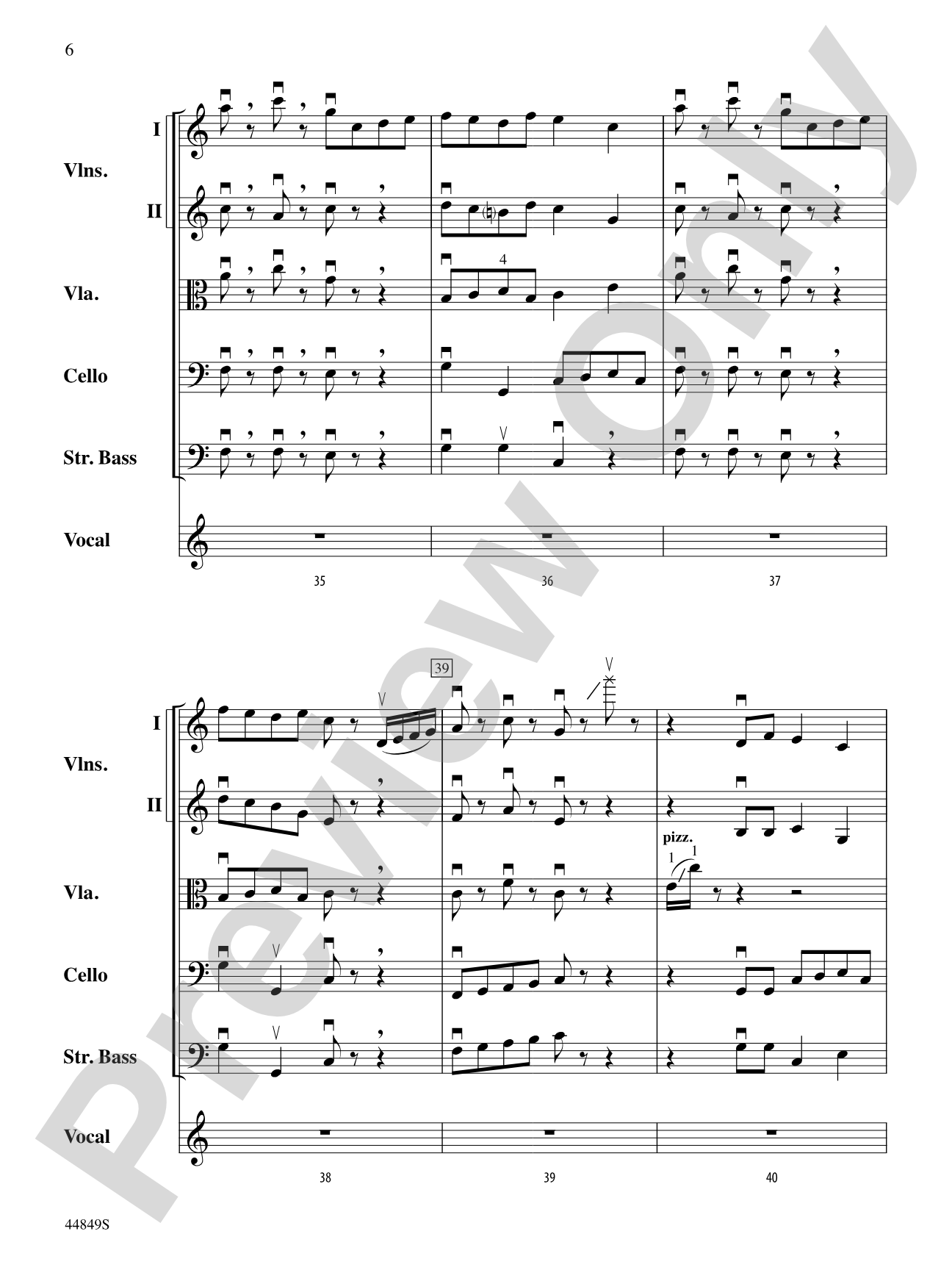 The Sound of a Sound: String Orchestra Conductor Score & Parts