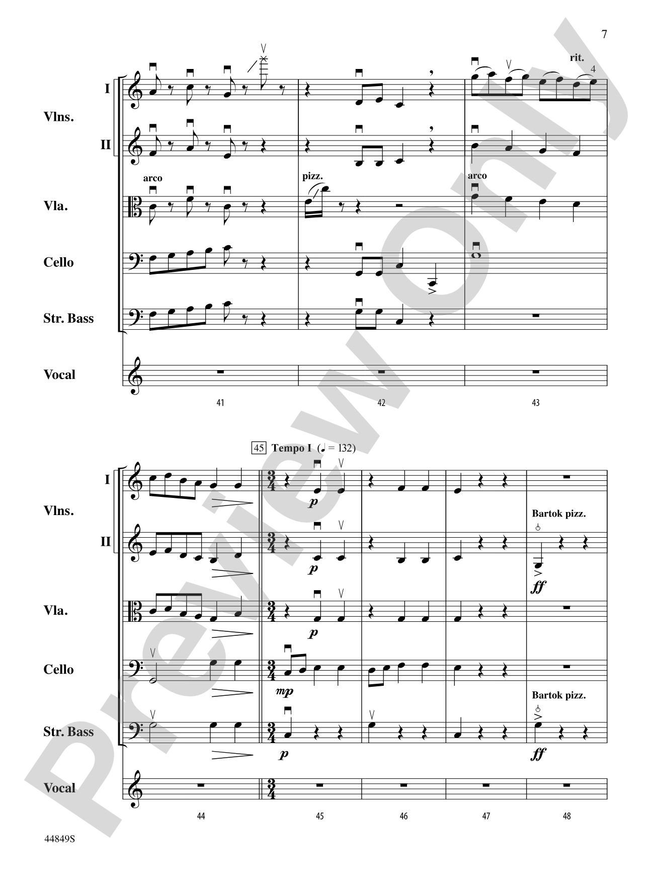 The Sound of a Sound: String Orchestra Conductor Score & Parts