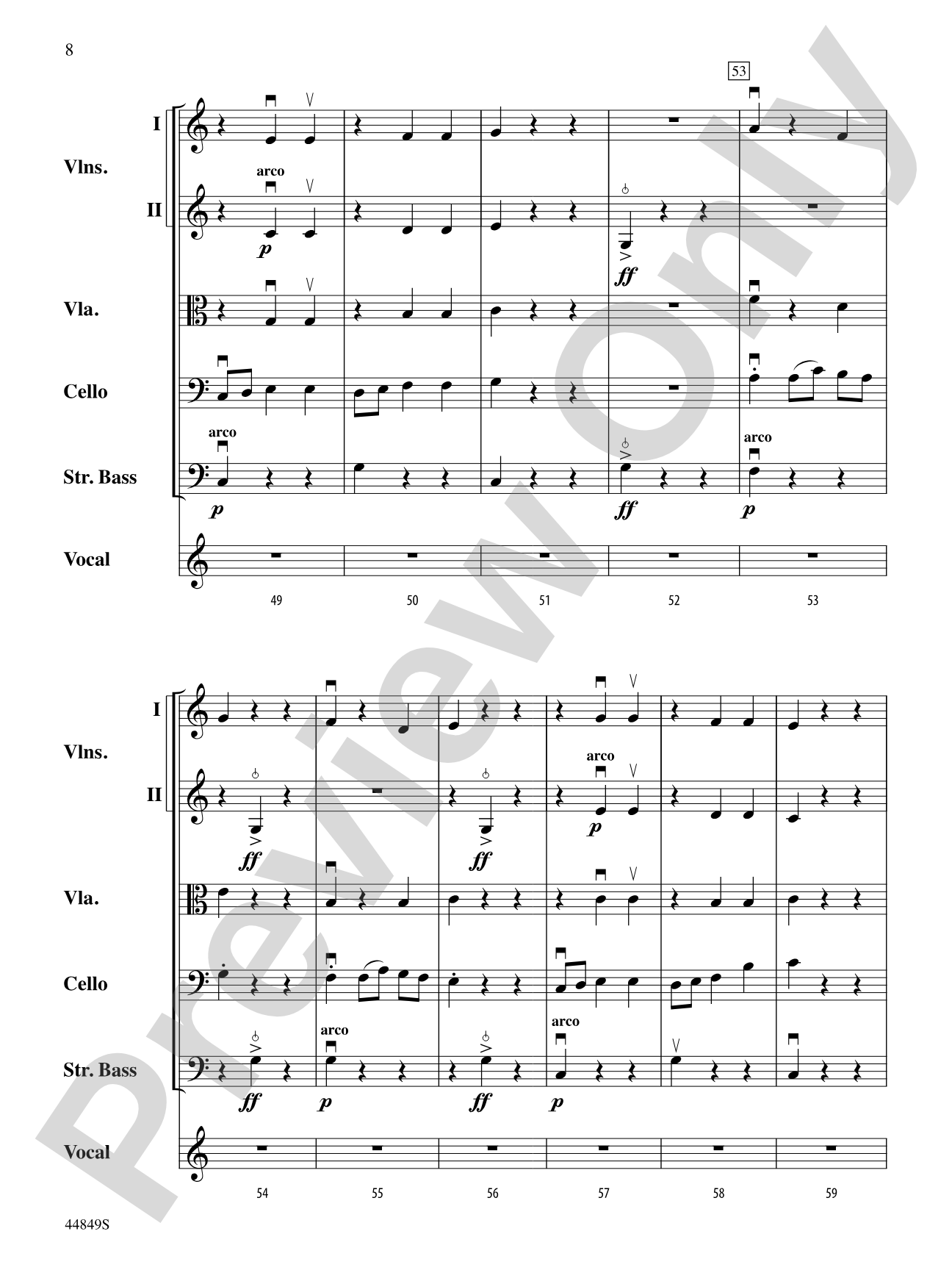 The Sound of a Sound: String Orchestra Conductor Score & Parts