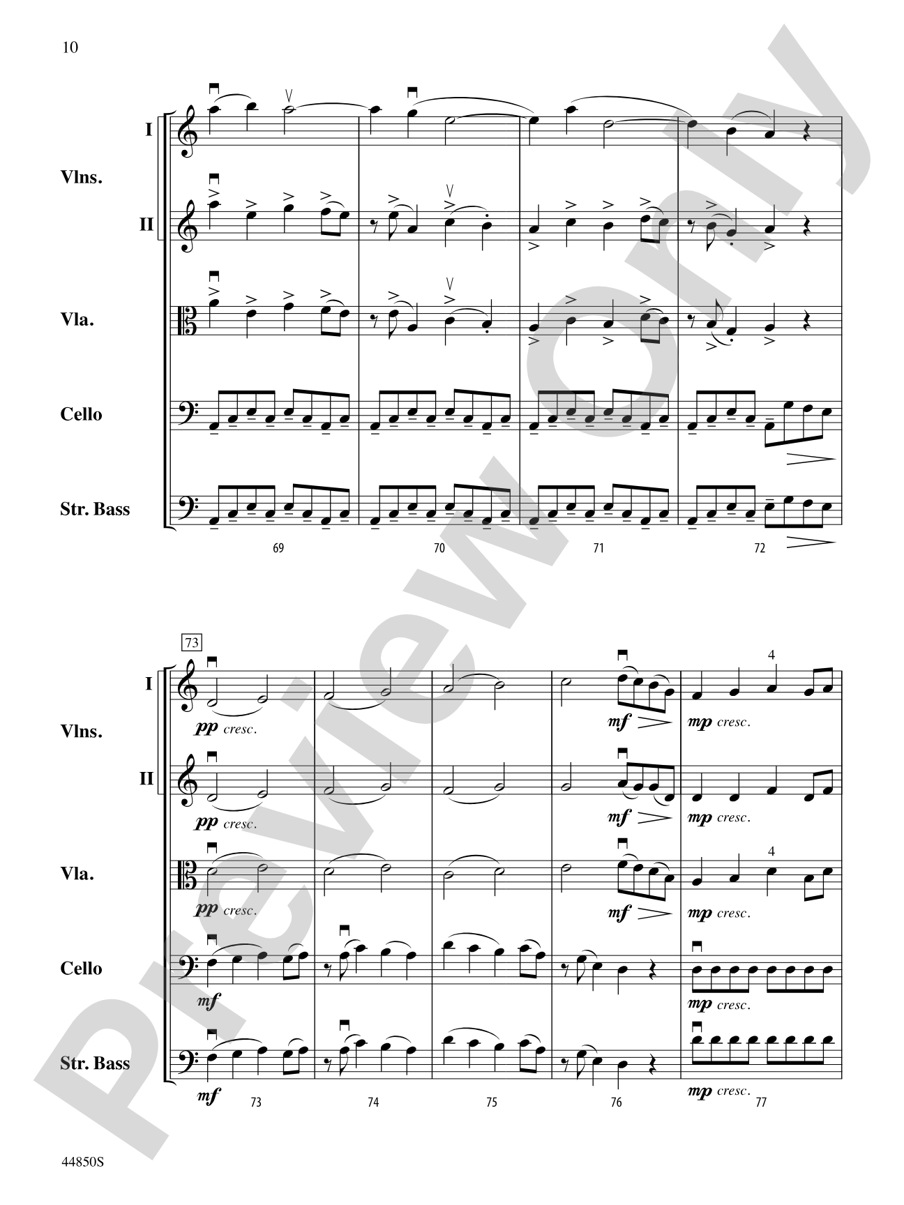 Lost Horizon: String Orchestra Conductor Score & Parts