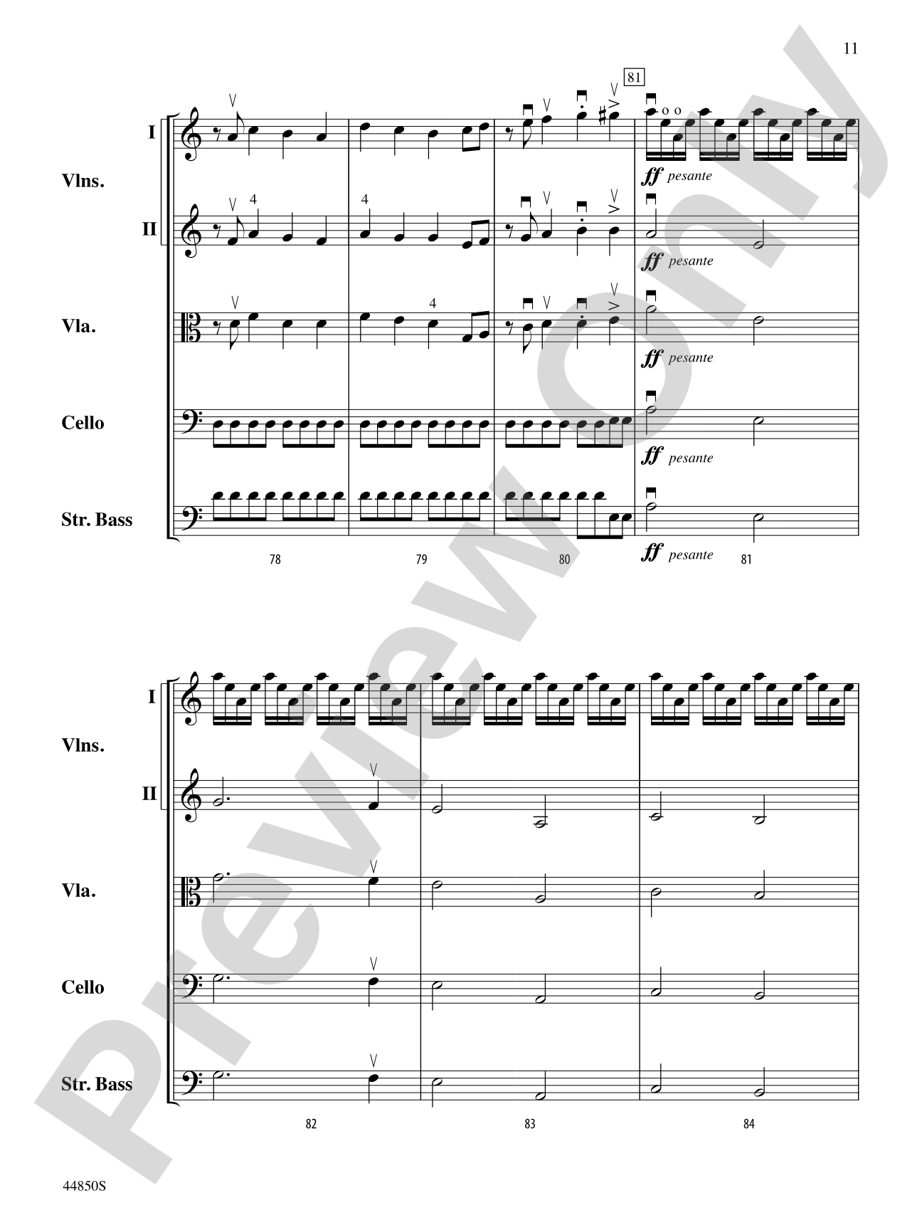 Lost Horizon: String Orchestra Conductor Score & Parts