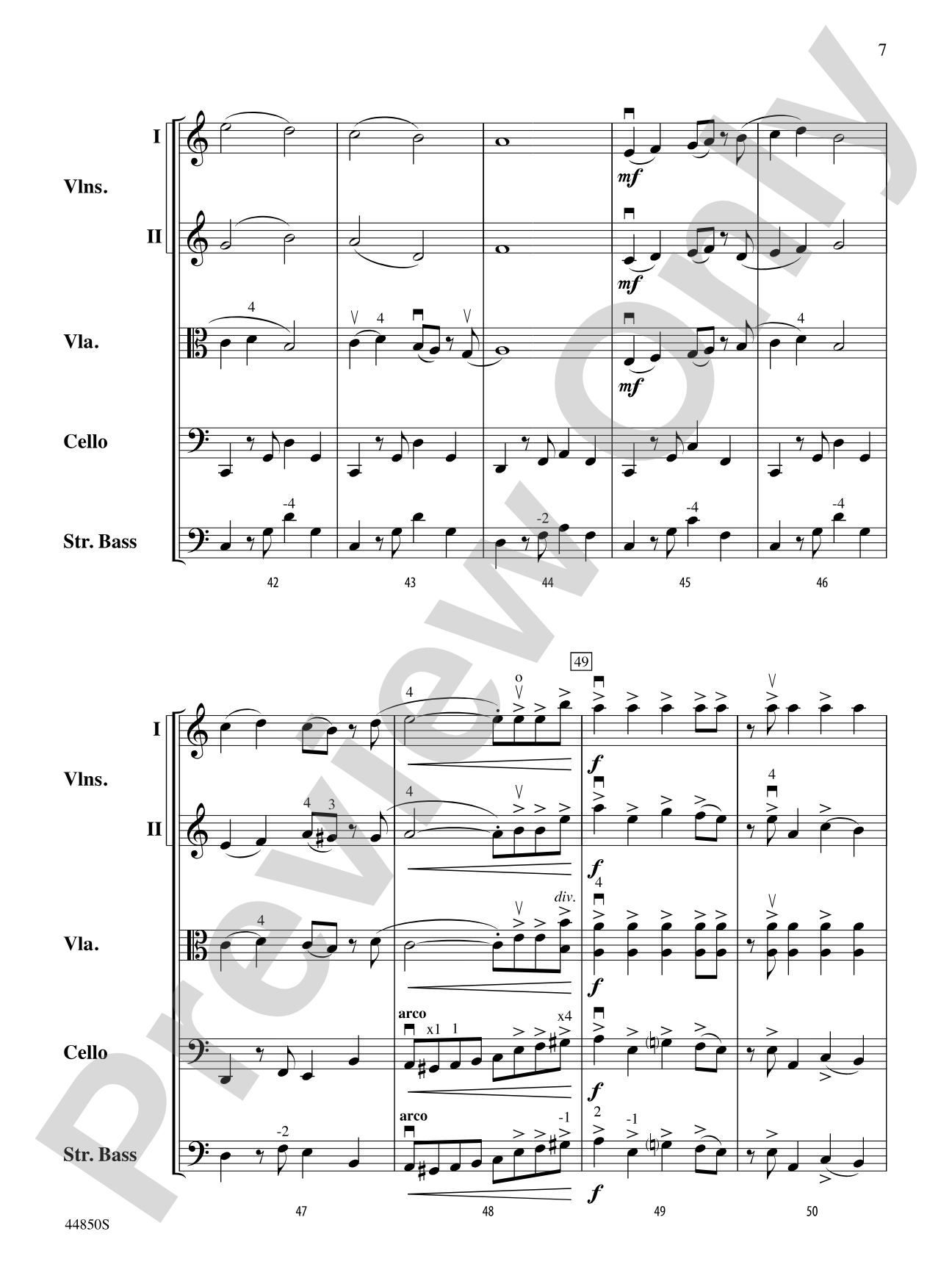 Lost Horizon: String Orchestra Conductor Score & Parts