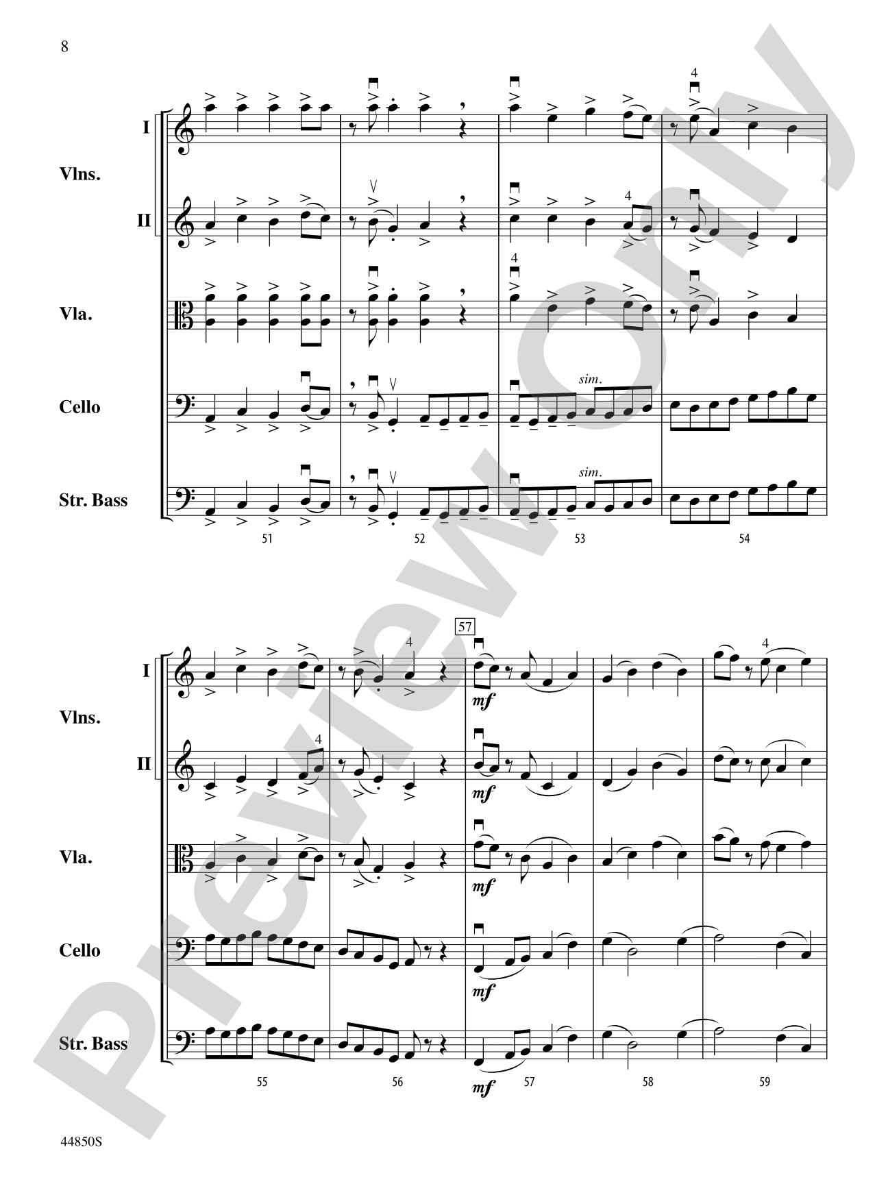 Lost Horizon: String Orchestra Conductor Score & Parts