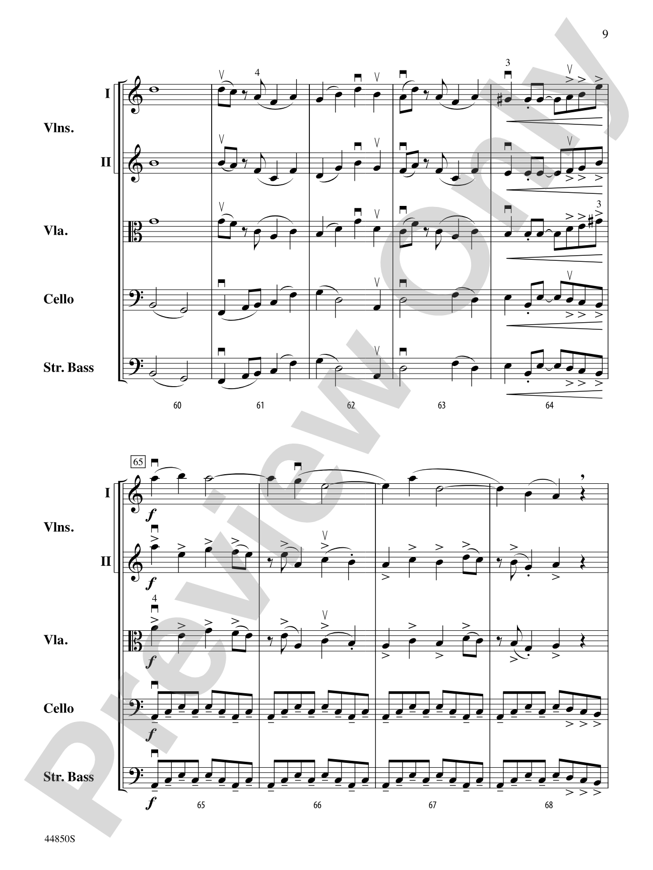Lost Horizon: String Orchestra Conductor Score & Parts