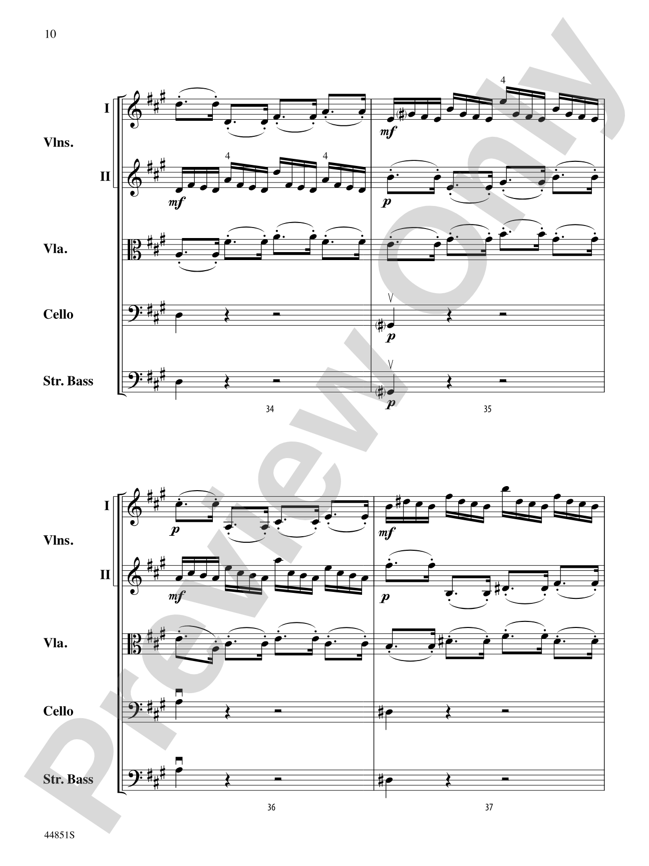 Allegro: String Orchestra Conductor Score & Parts