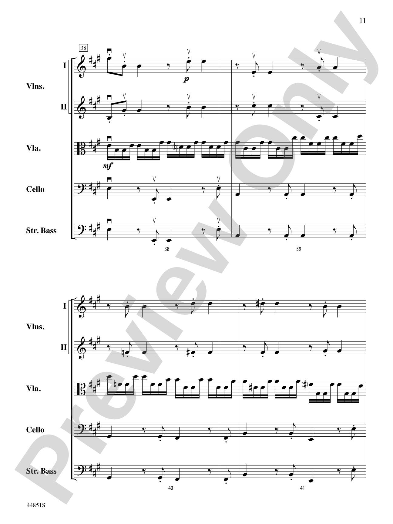Allegro: String Orchestra Conductor Score & Parts