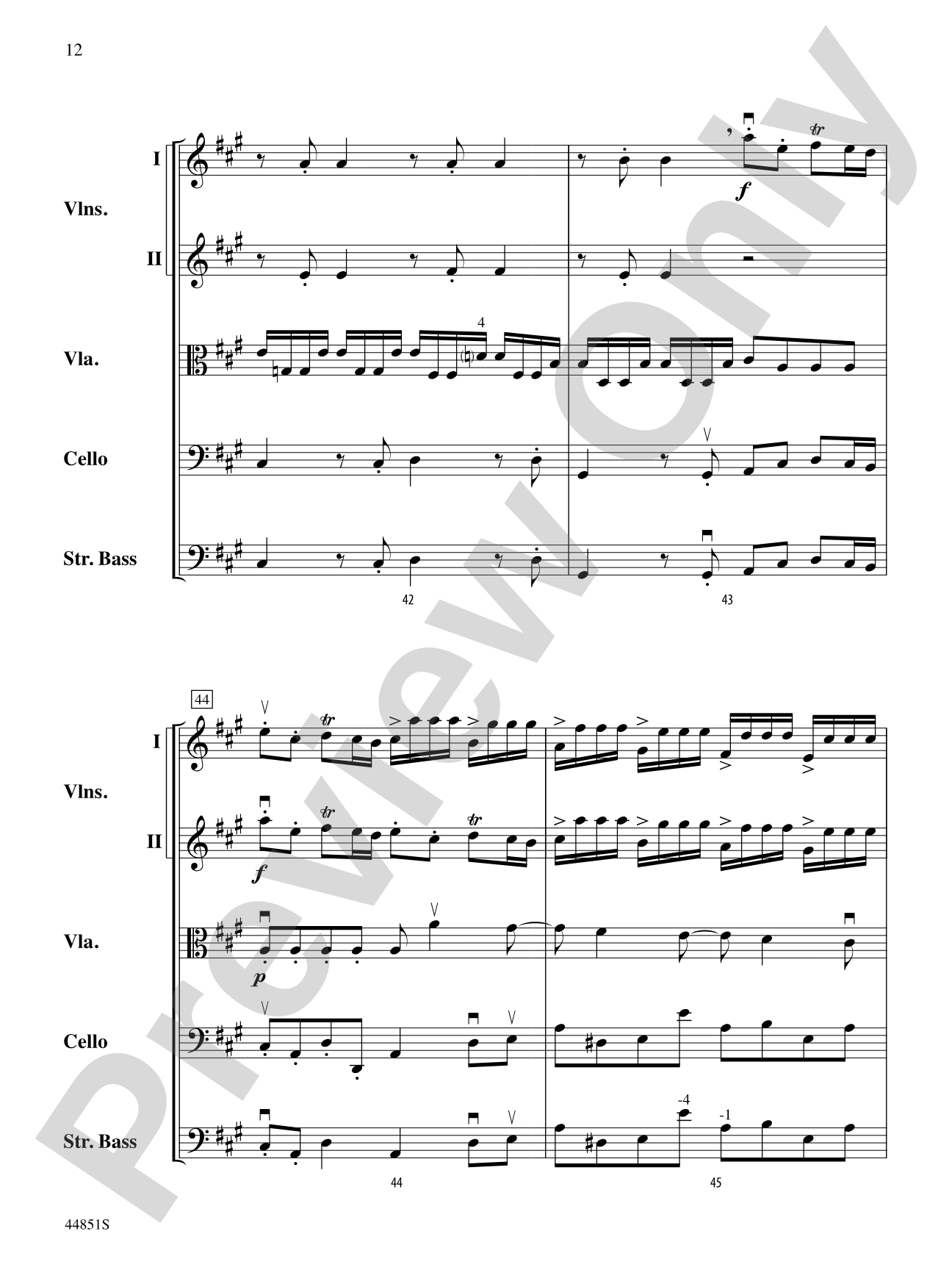 Allegro: String Orchestra Conductor Score & Parts