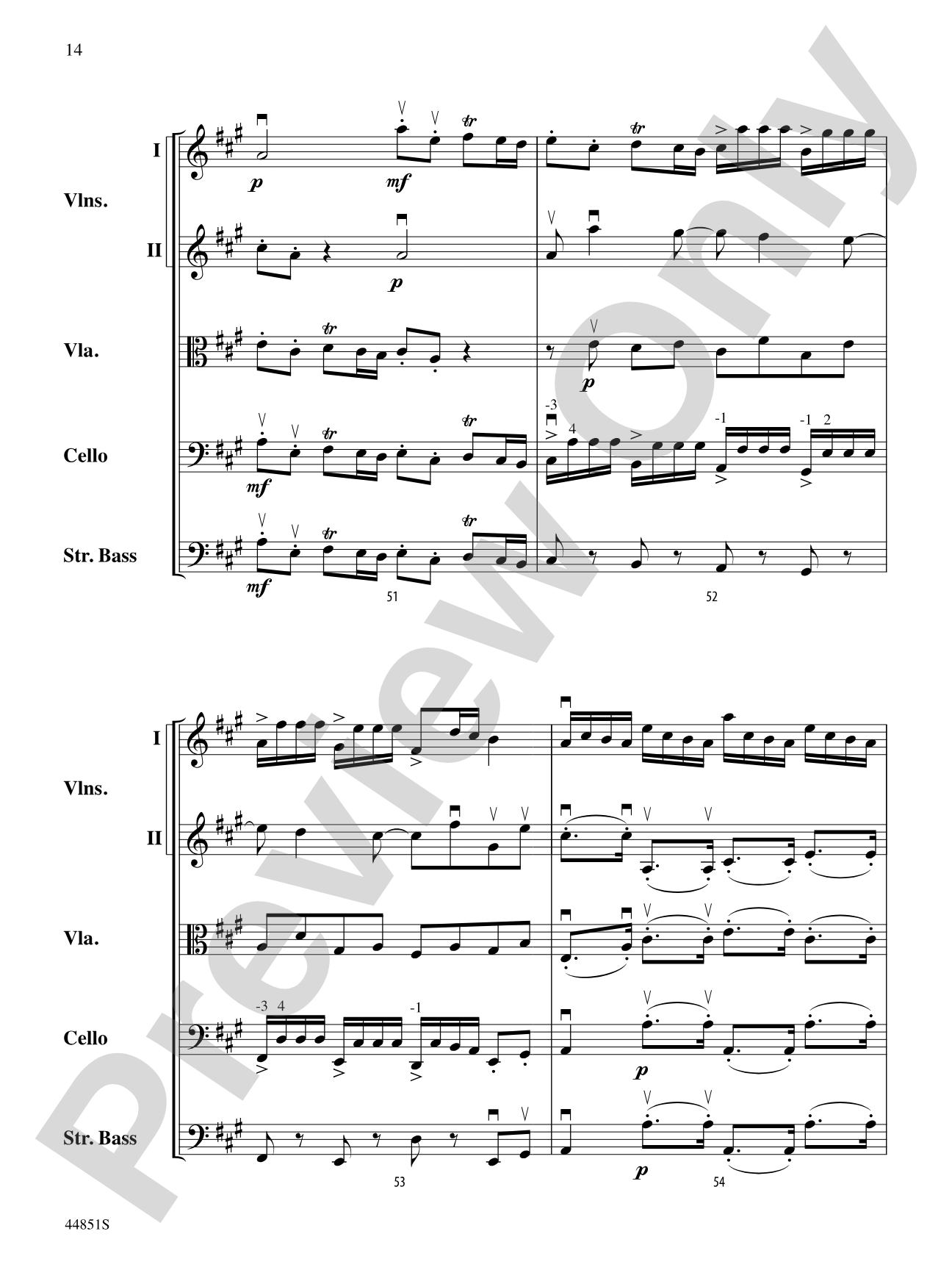 Allegro: String Orchestra Conductor Score & Parts