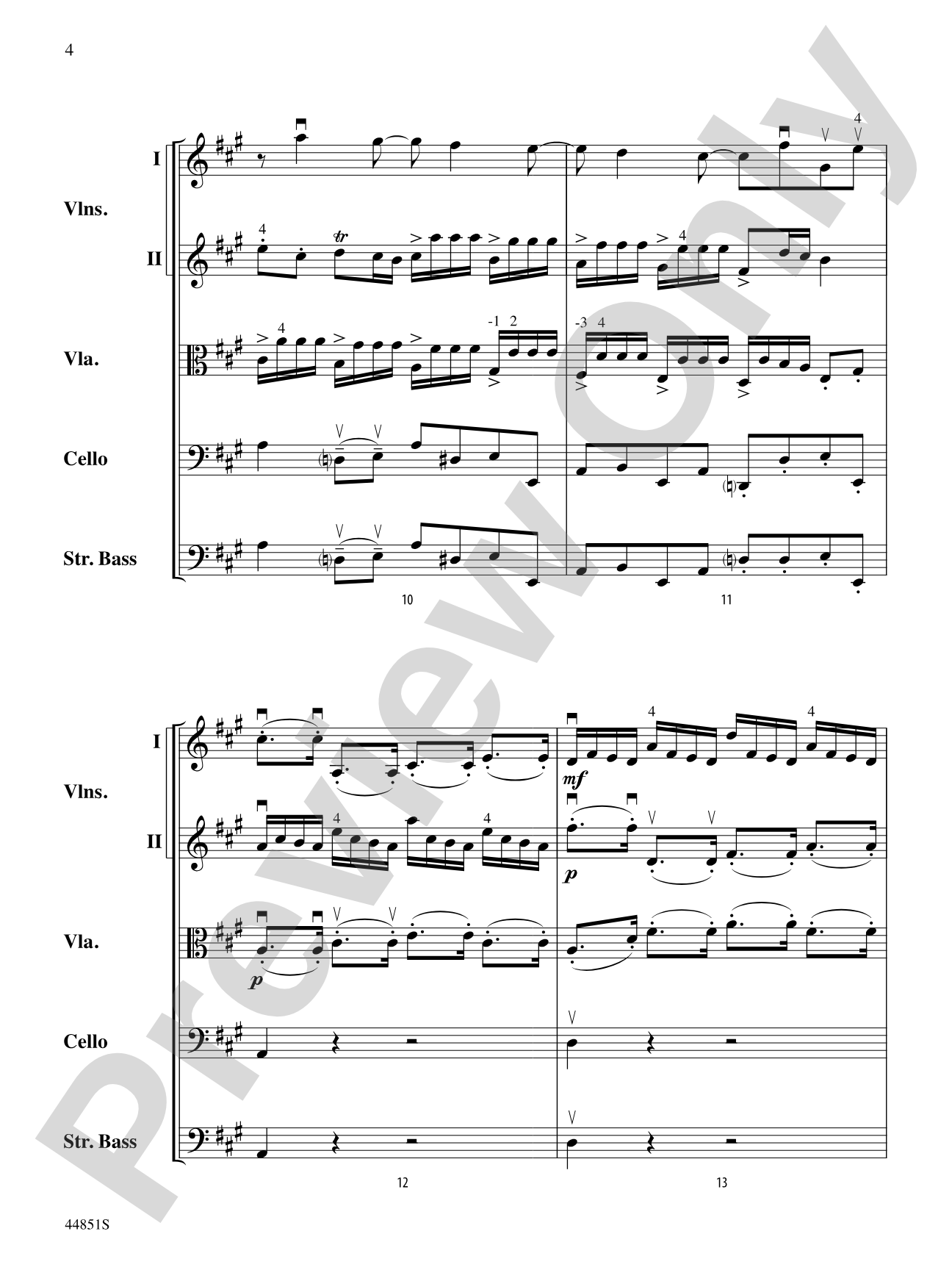 Allegro: String Orchestra Conductor Score & Parts