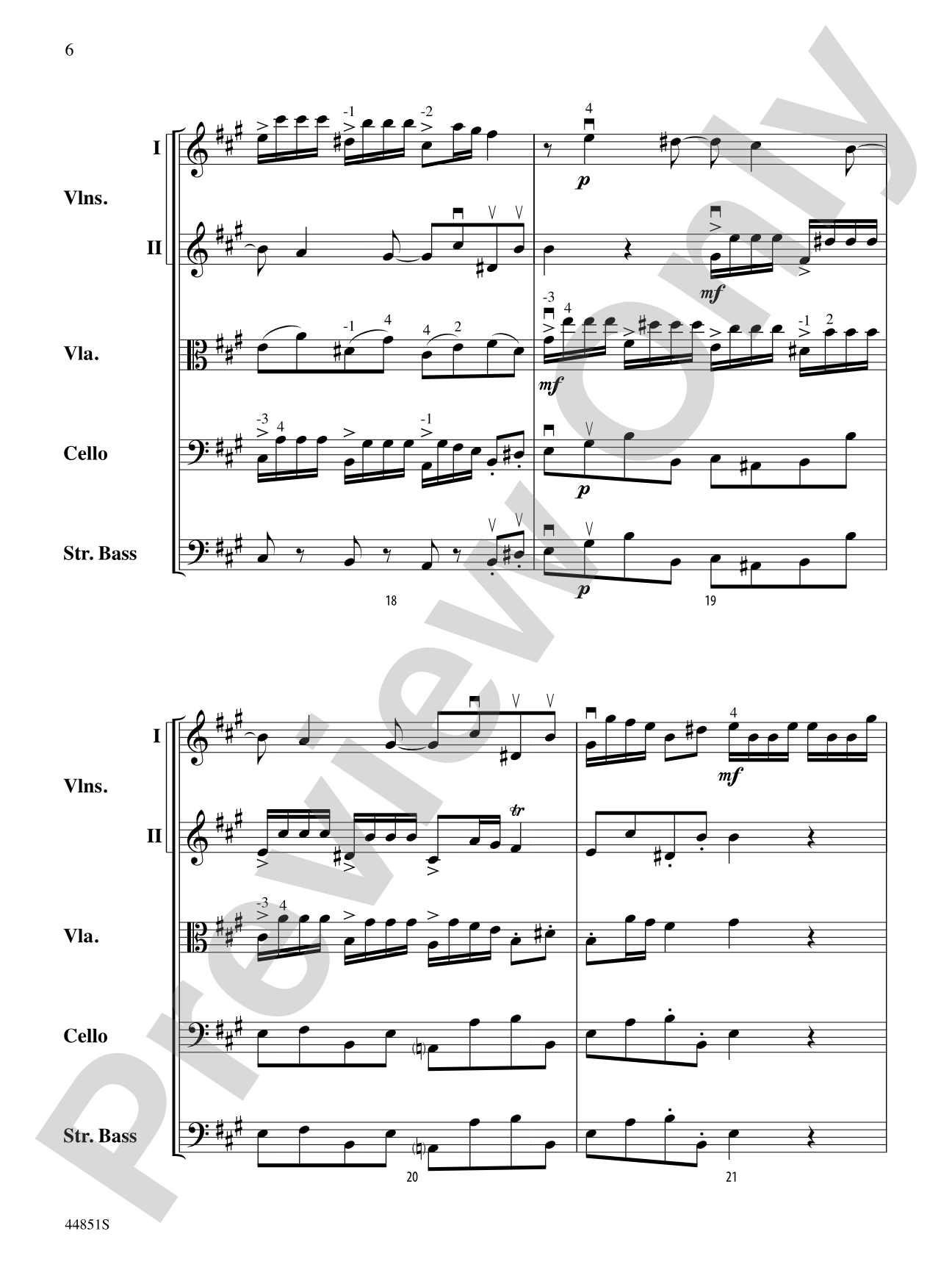 Allegro: String Orchestra Conductor Score & Parts