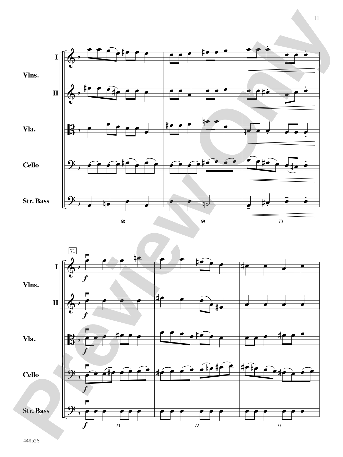 Dreidl Variants: String Orchestra Conductor Score & Parts