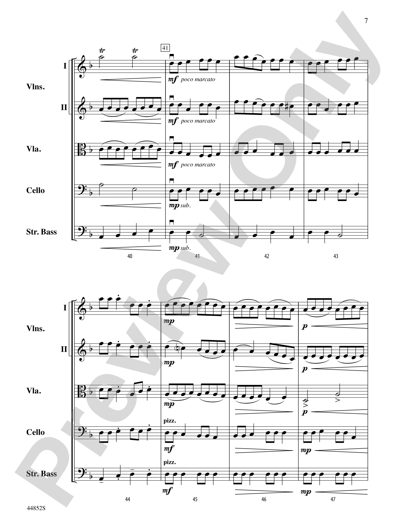 Dreidl Variants: String Orchestra Conductor Score & Parts