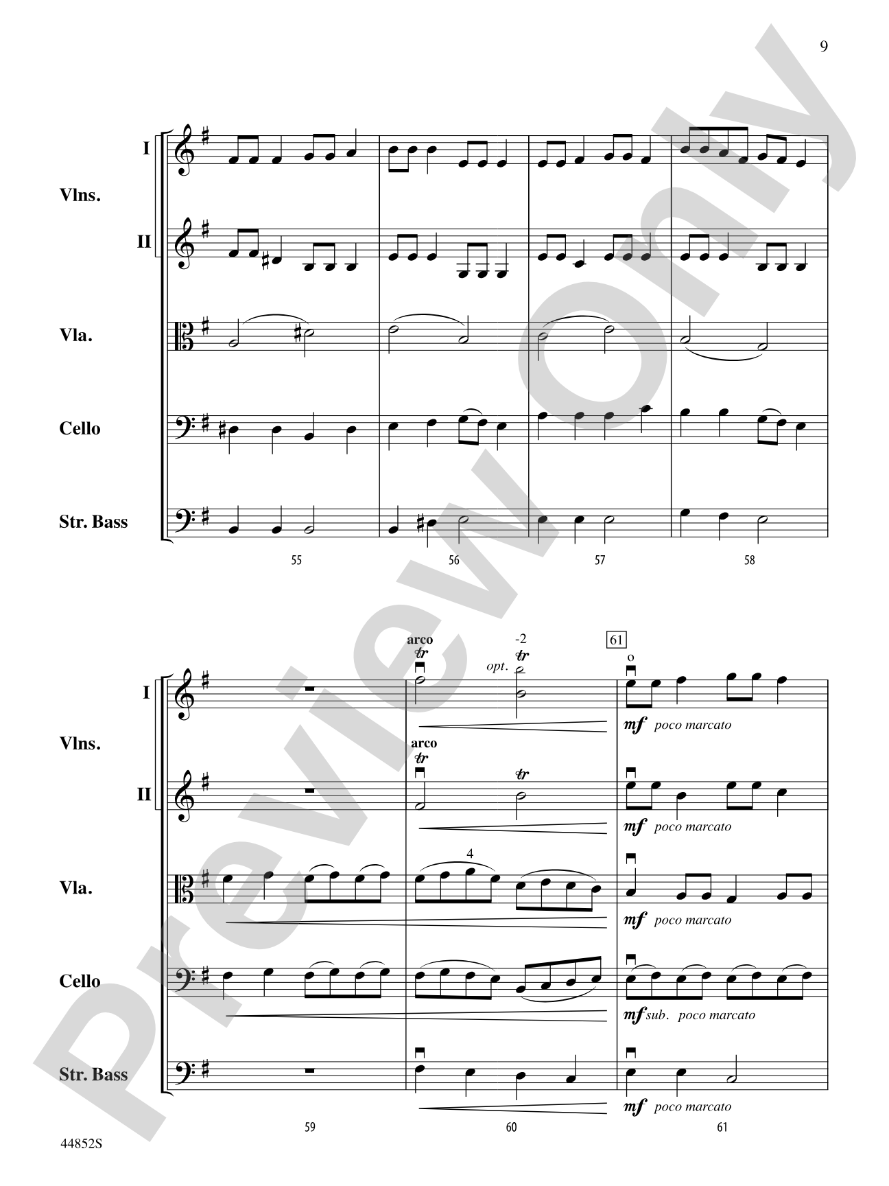 Dreidl Variants: String Orchestra Conductor Score & Parts