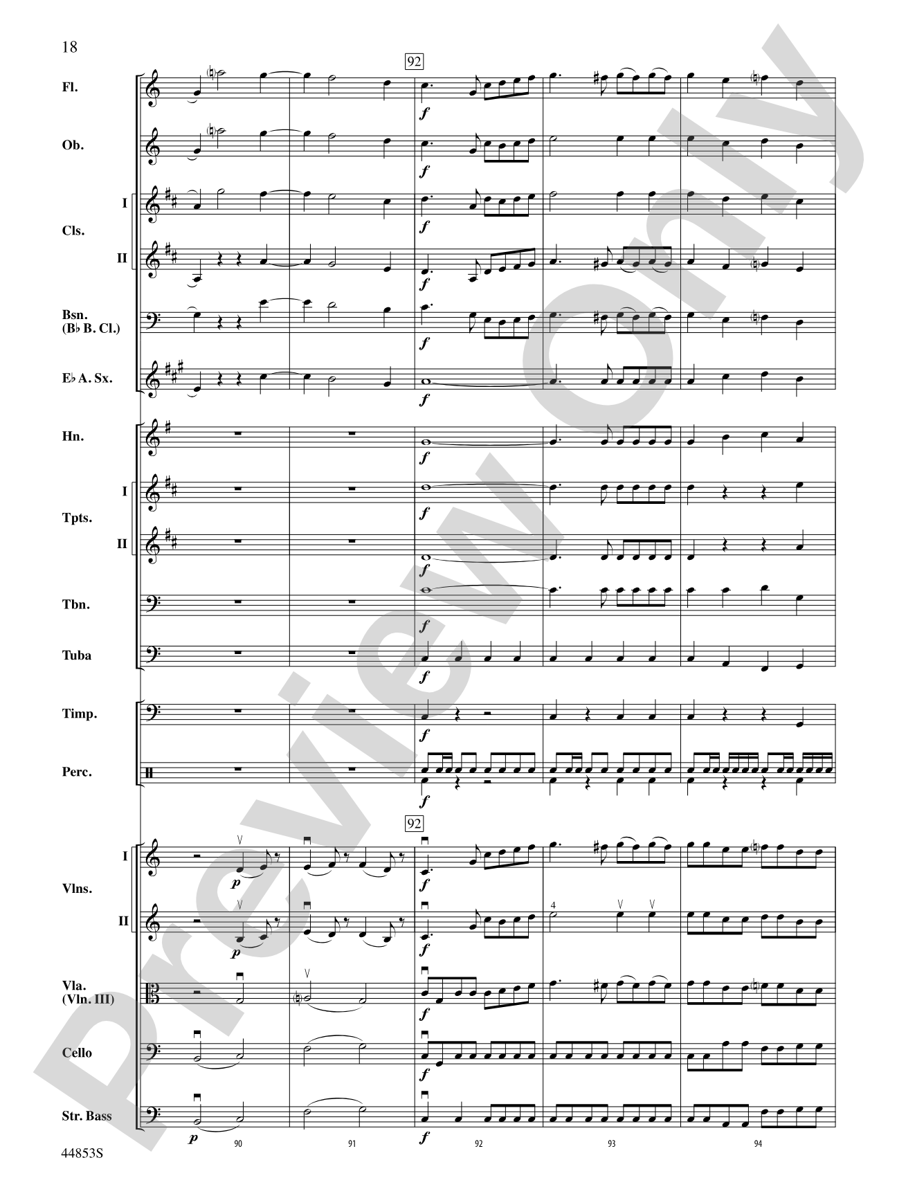 Symphony No. 36, The "Linz": Full Orchestra Conductor Score & Parts