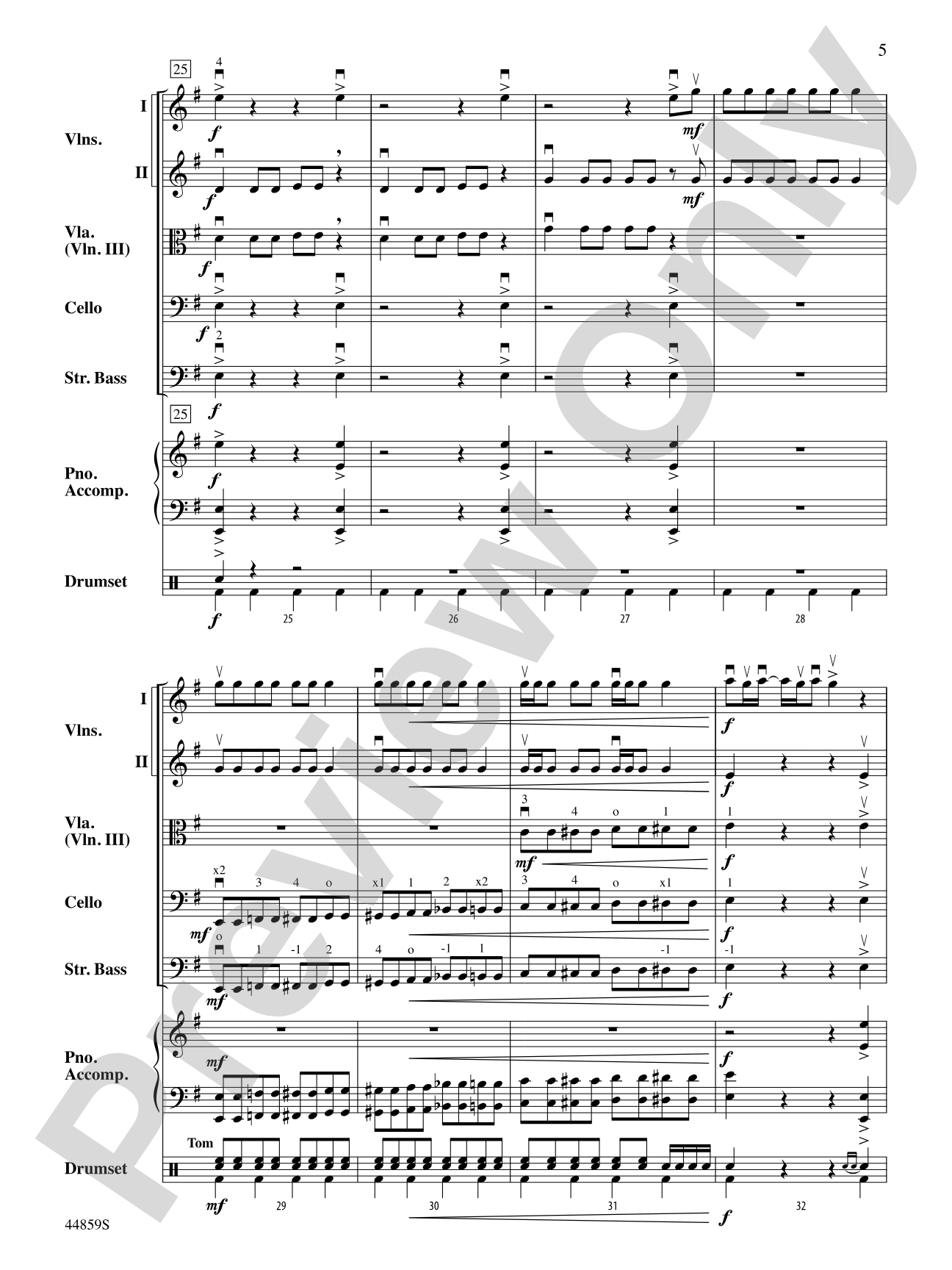 Uptown Funk, Theme from: String Orchestra Conductor Score & Parts