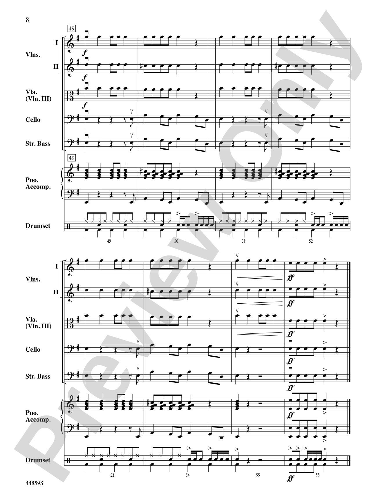 Uptown Funk, Theme from: String Orchestra Conductor Score & Parts