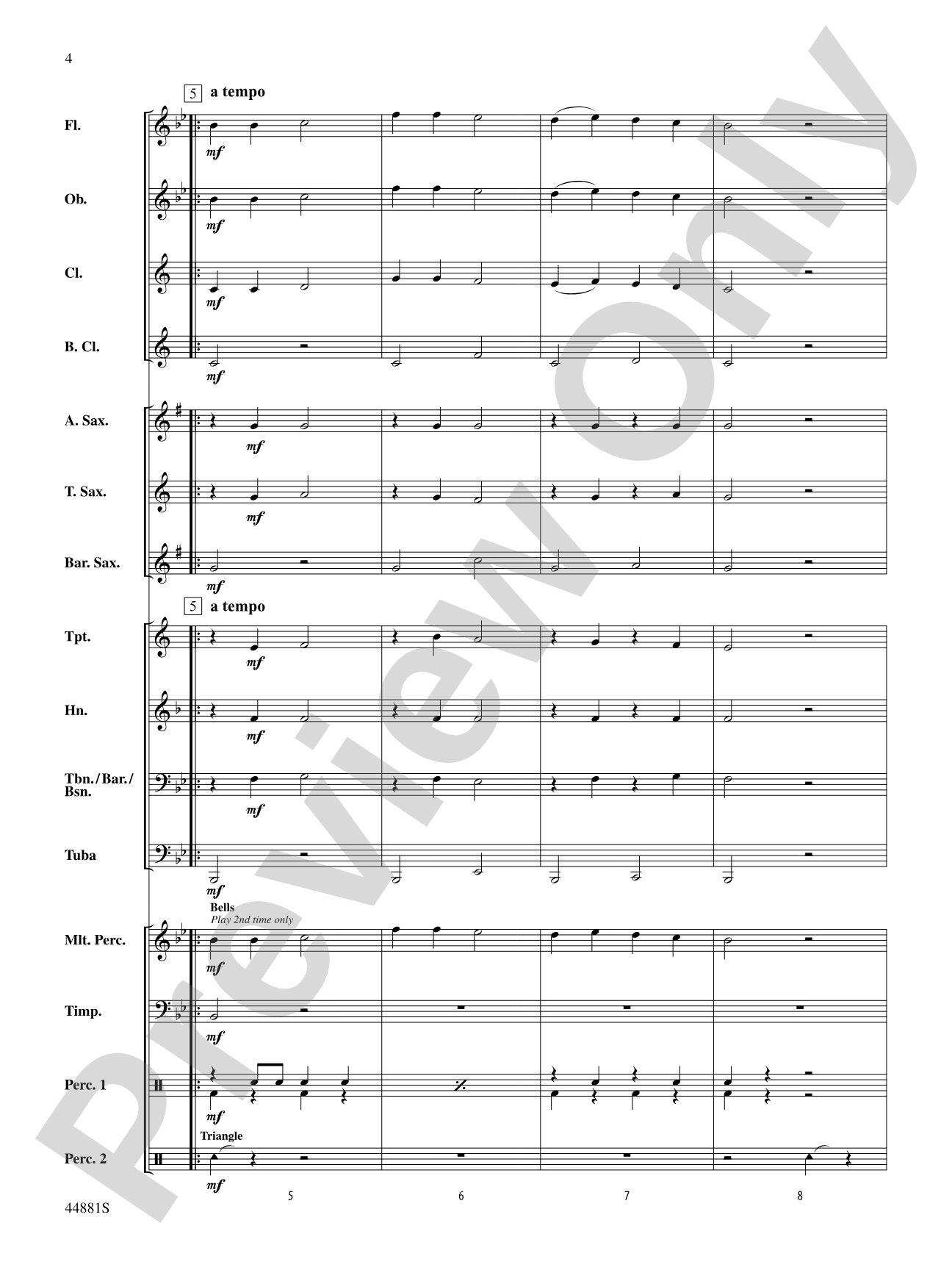 The Fox: Concert Band Conductor Score & Parts
