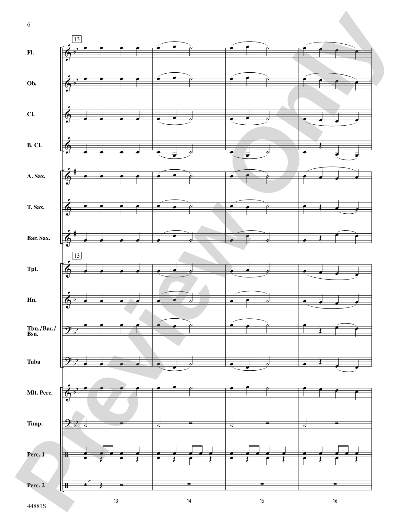 The Fox: Concert Band Conductor Score & Parts