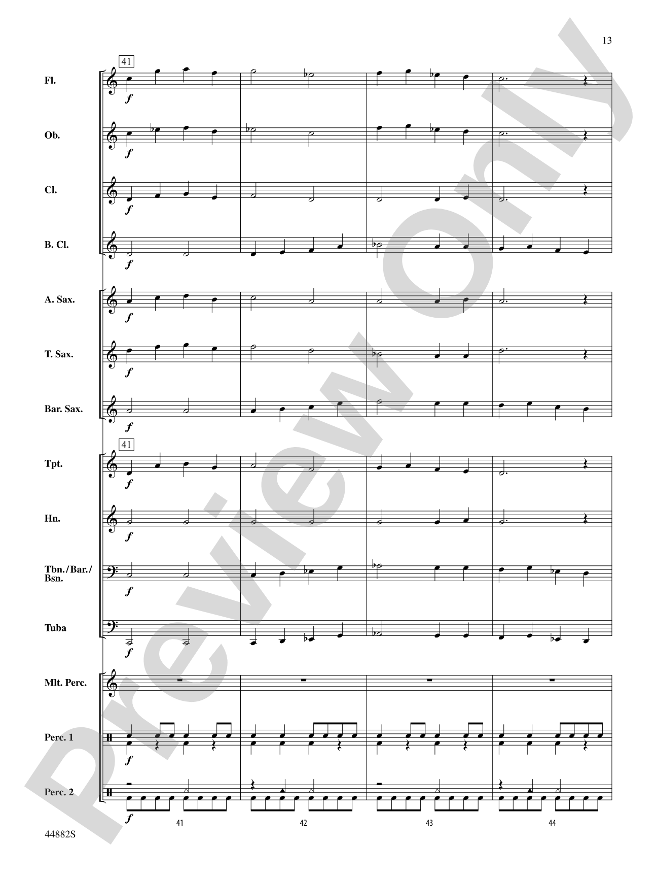 Chant de Noël: Concert Band Conductor Score & Parts