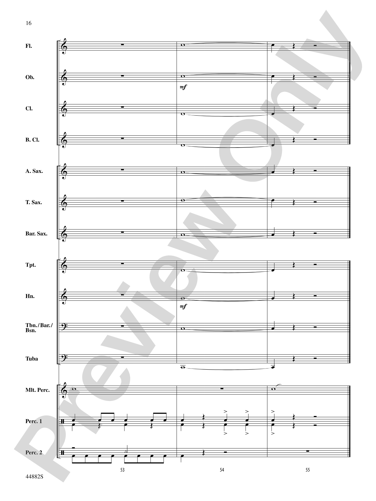Chant de Noël: Concert Band Conductor Score & Parts