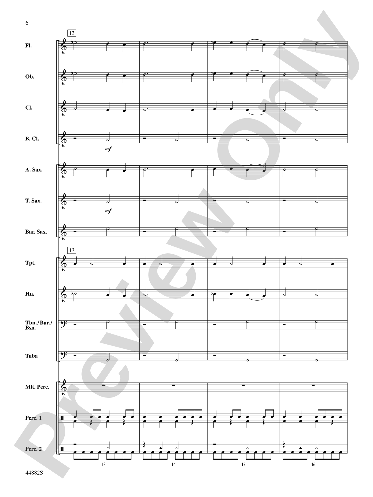 Chant de Noël: Concert Band Conductor Score & Parts