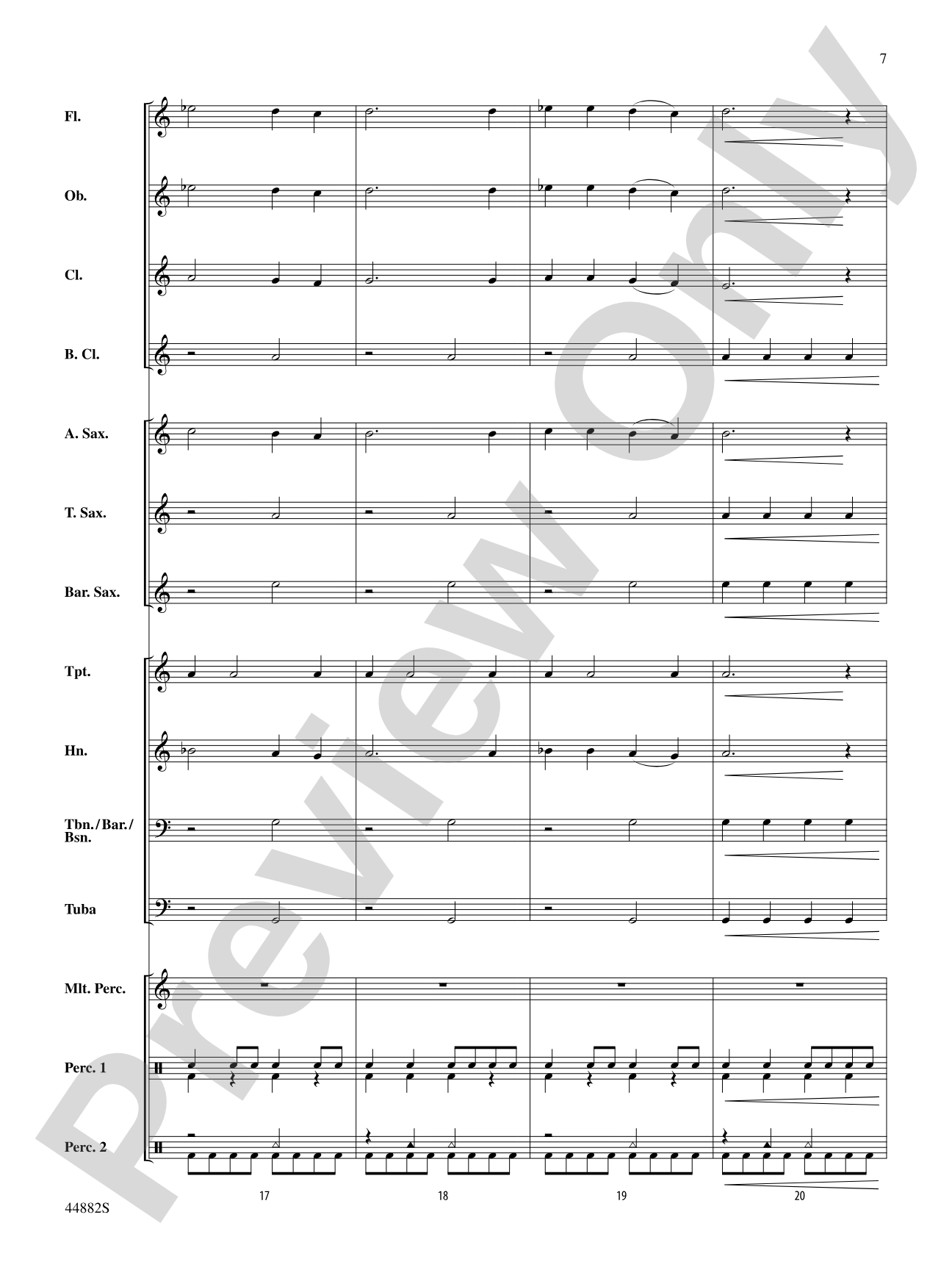 Chant de Noël: Concert Band Conductor Score & Parts