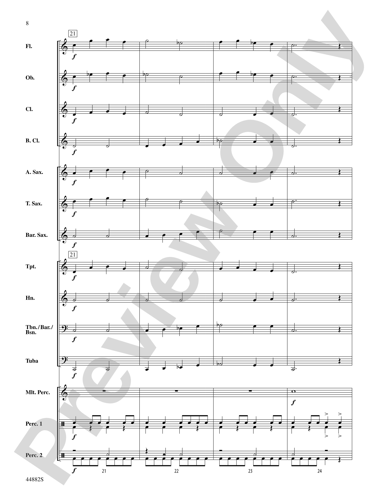 Chant de Noël: Concert Band Conductor Score & Parts