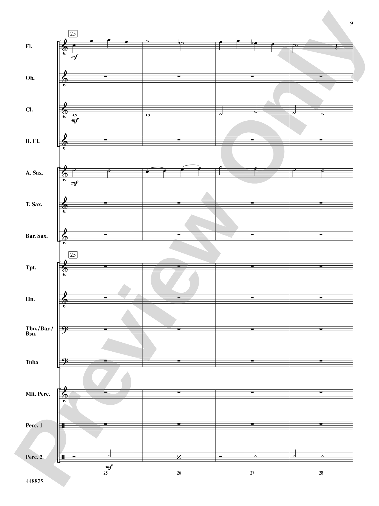 Chant de Noël: Concert Band Conductor Score & Parts