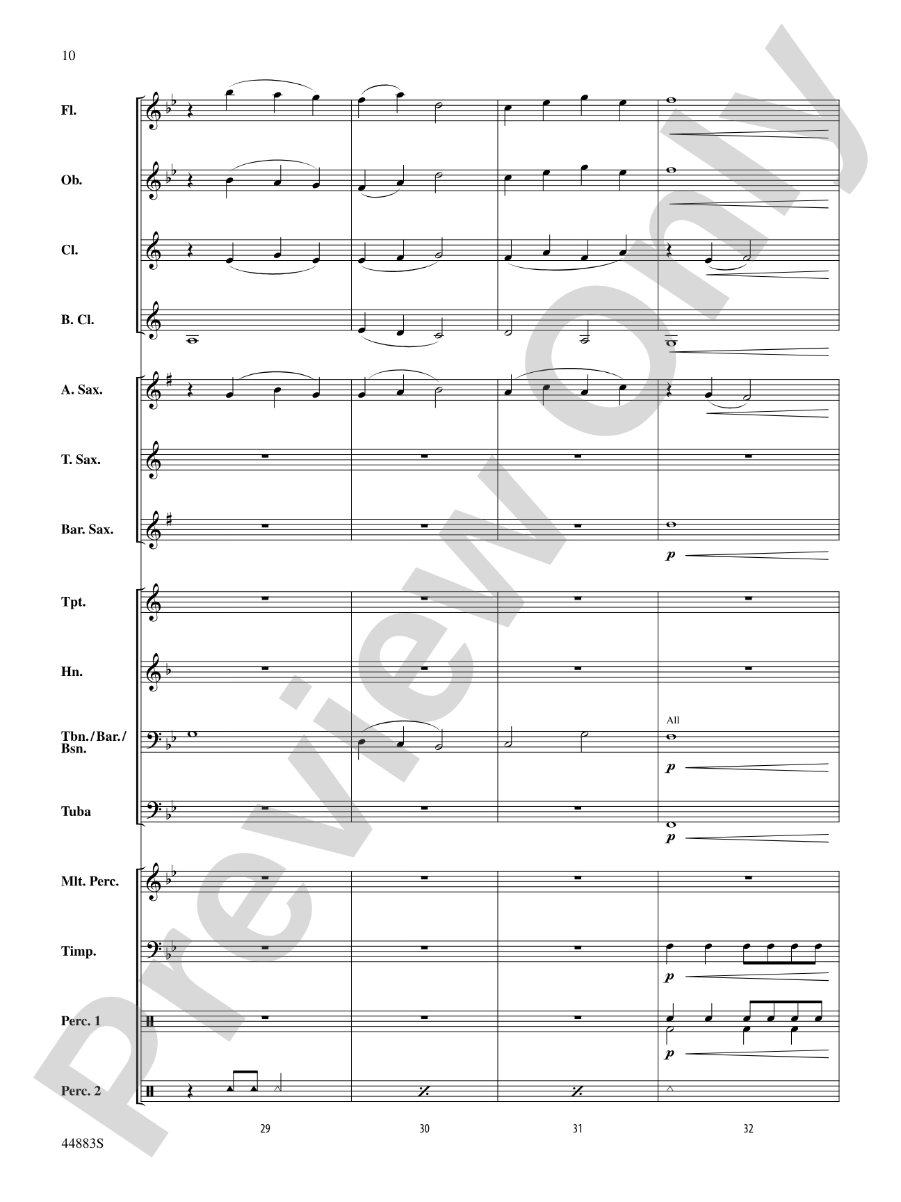 Heritage and Reflection: Concert Band Conductor Score & Parts